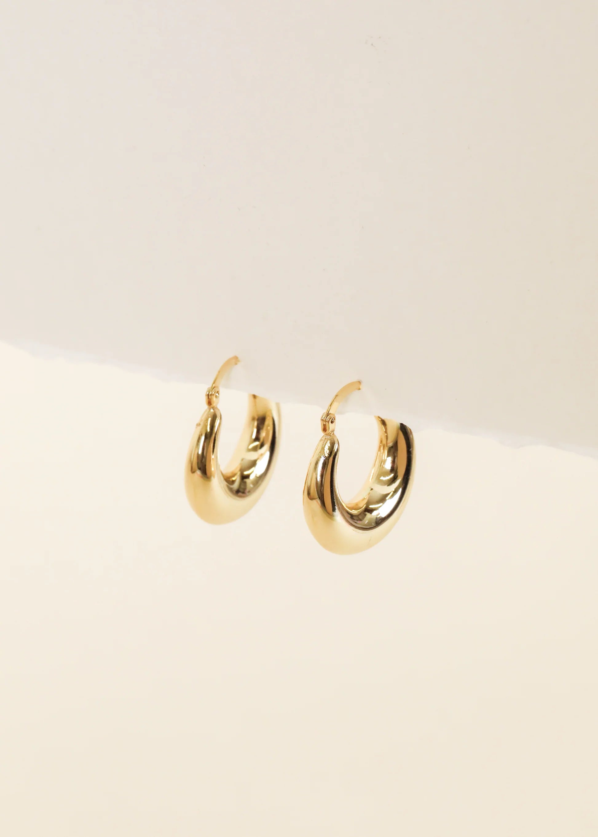 Sculptural Wide Hoop Earrings