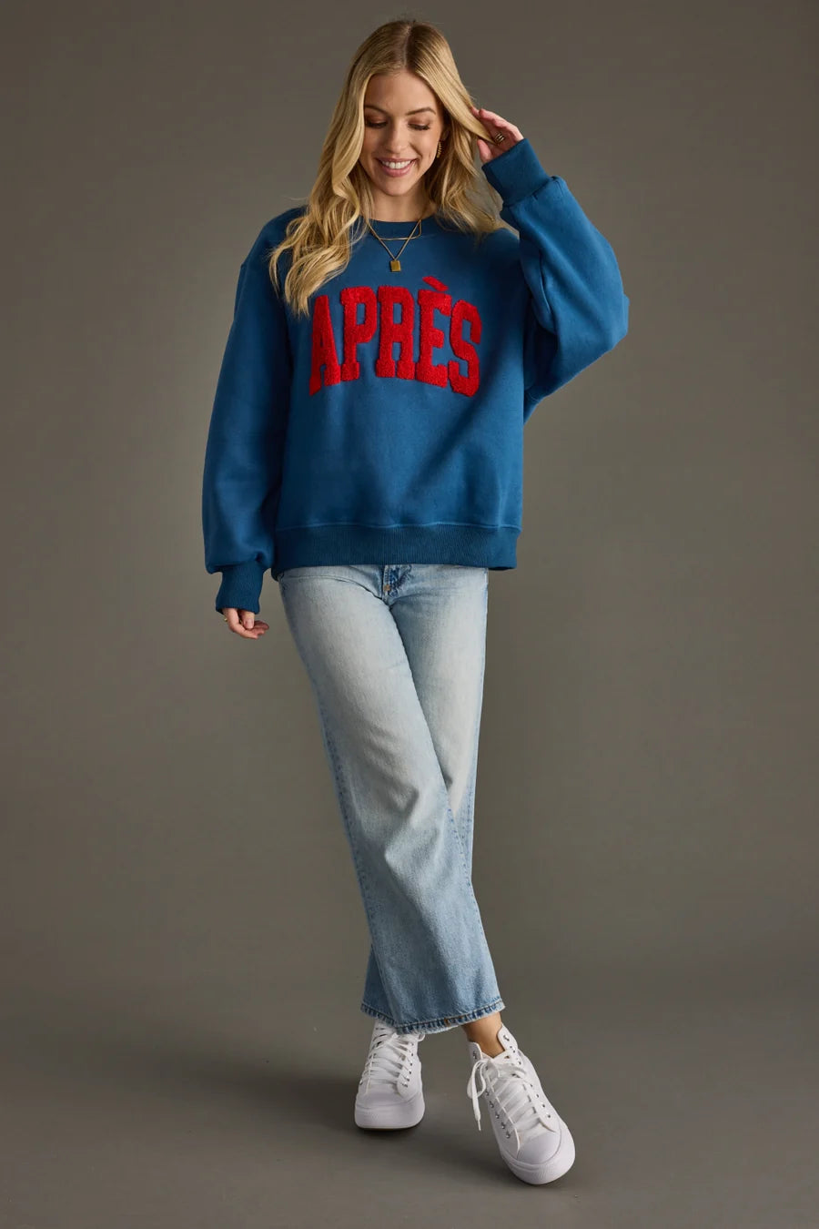 Apres Sweatshirt | Blue & Red