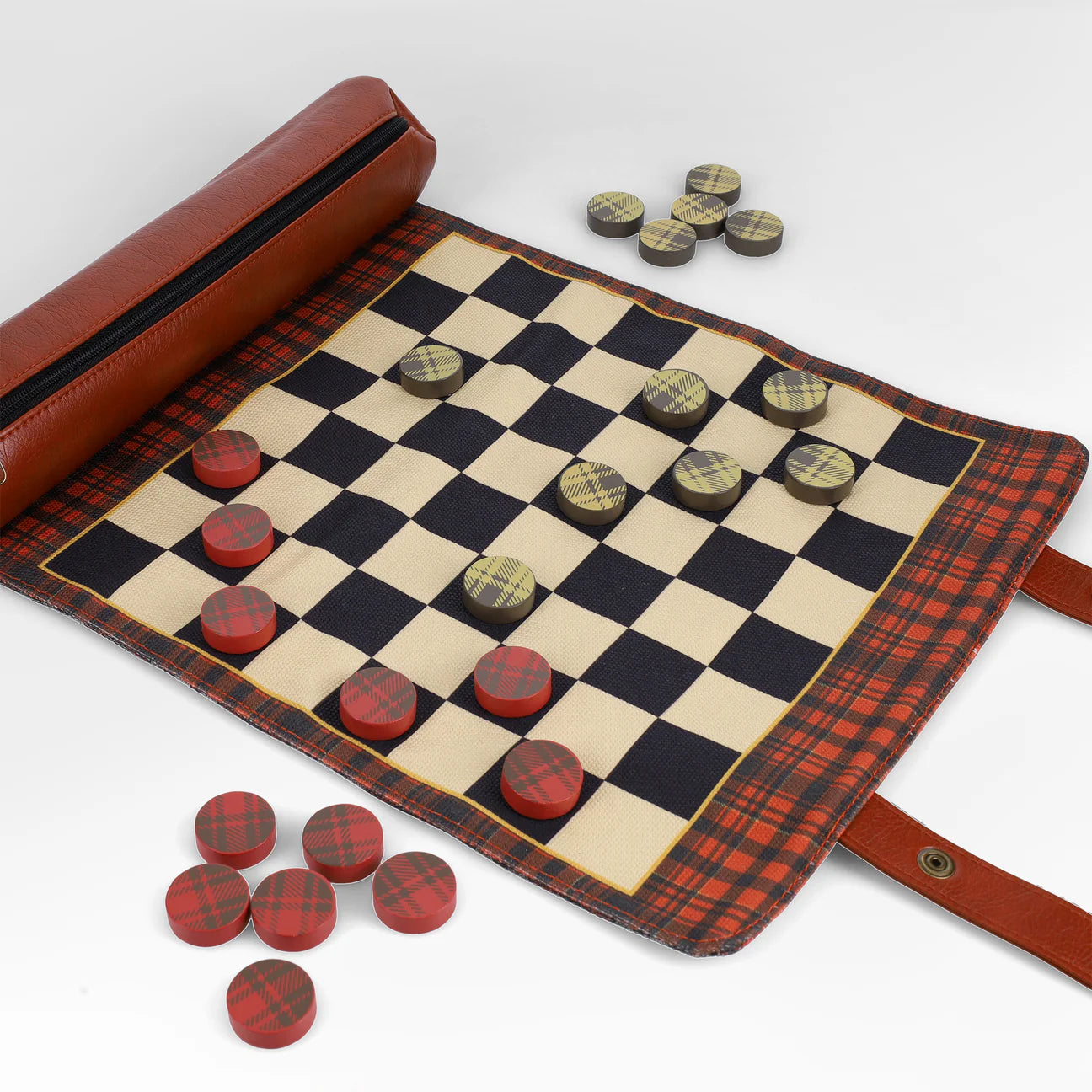 Pendleton Red And Black Chess And Checkers