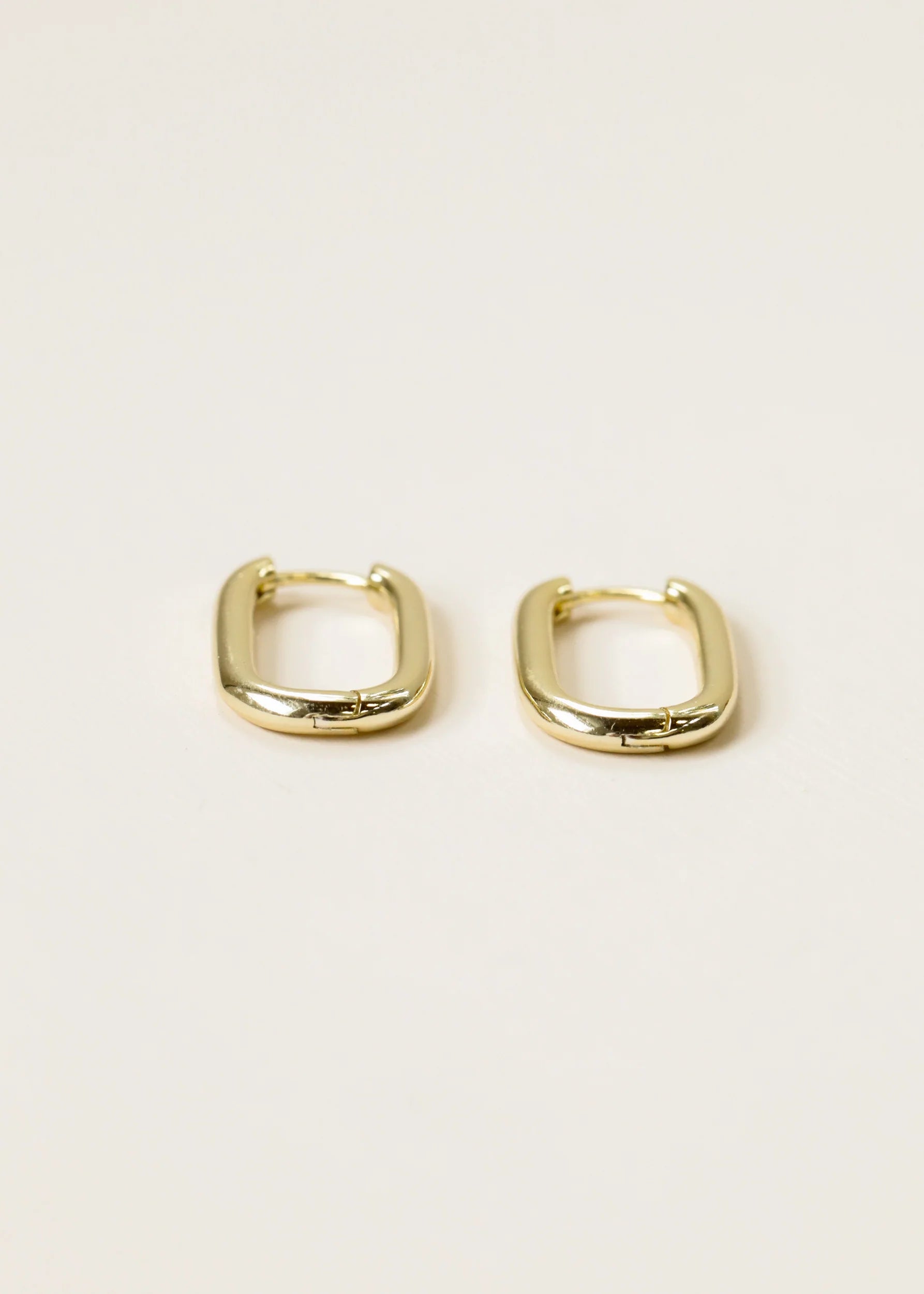 Rectangle Hoop - Large - Gold