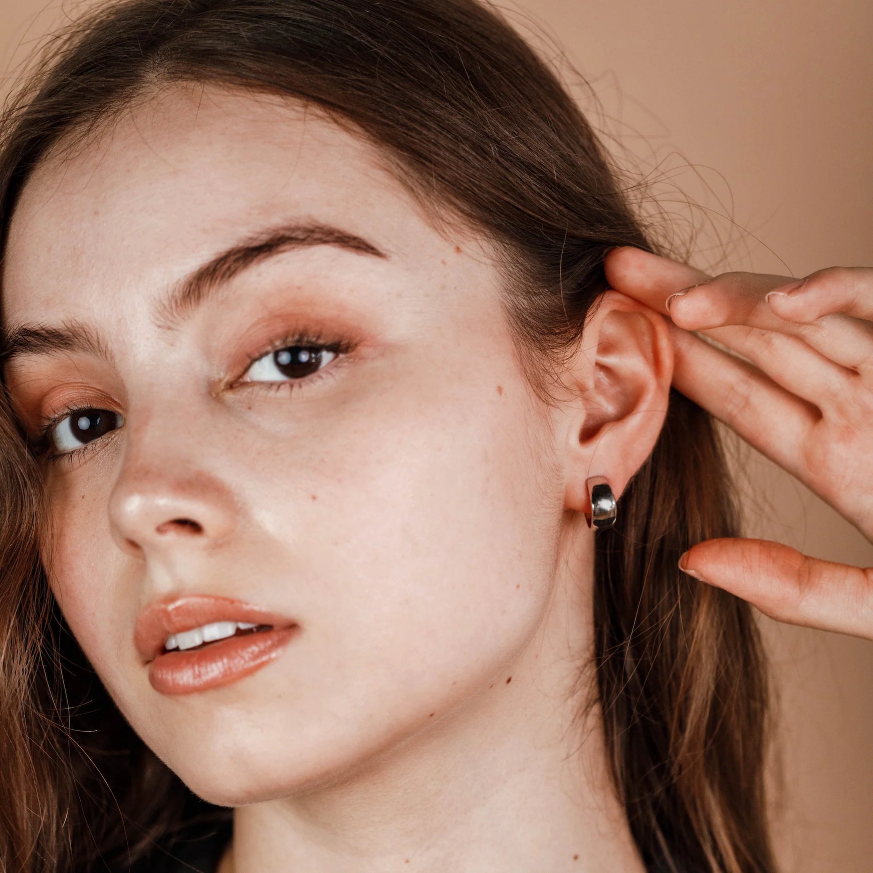 Wide Hoop - Silver