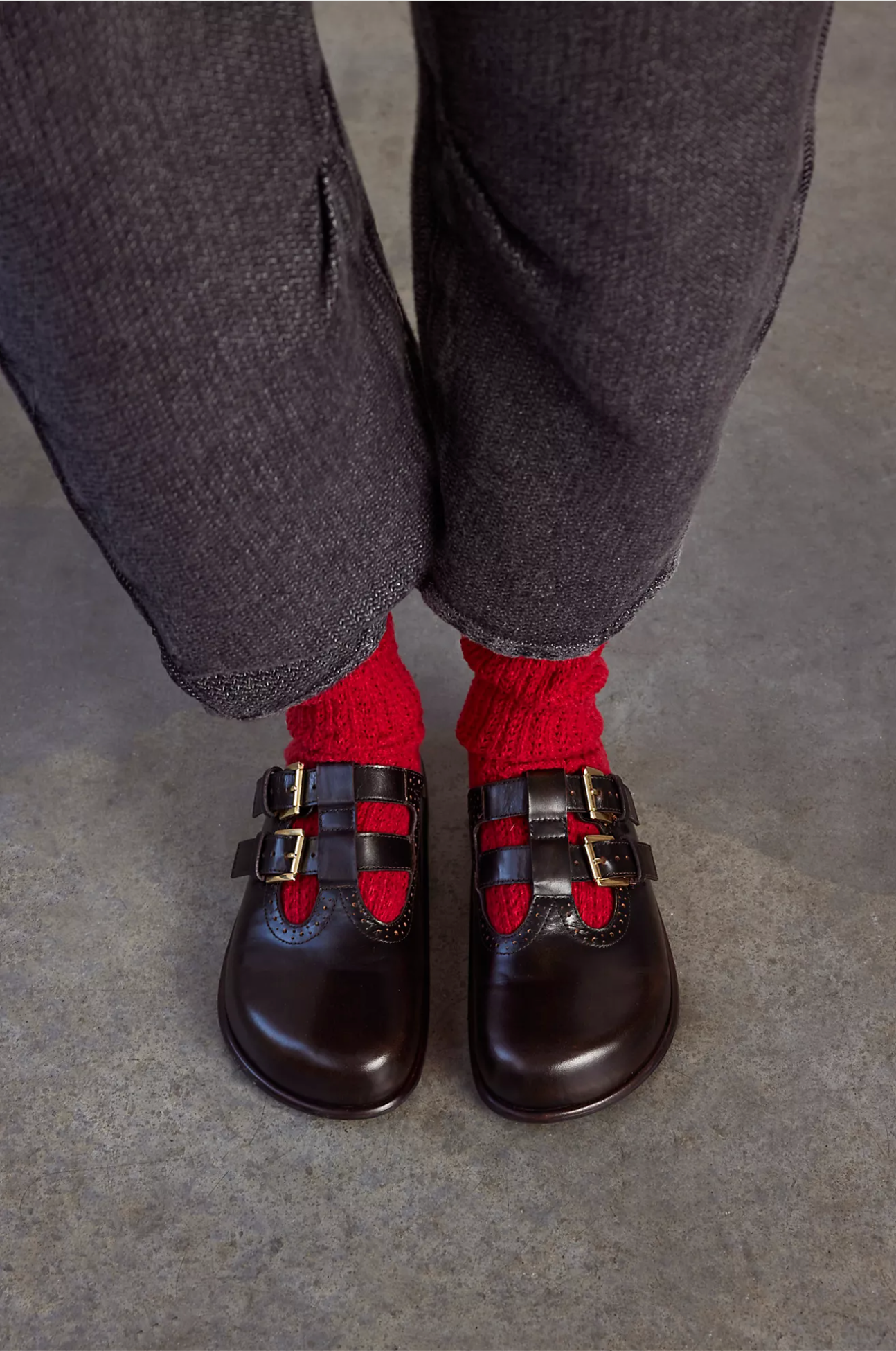 Staple Slouch Socks | Poppy