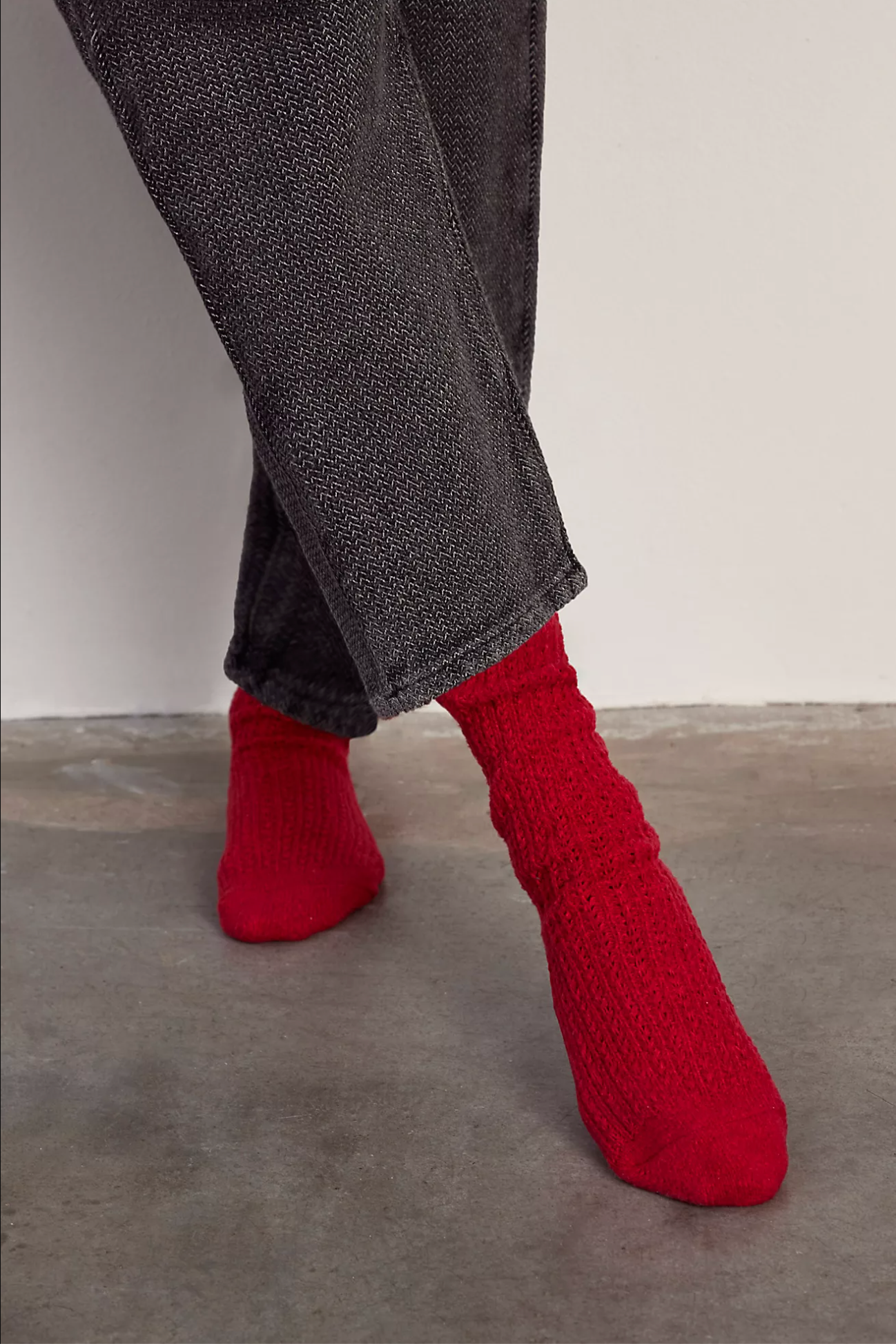 Staple Slouch Socks | Poppy