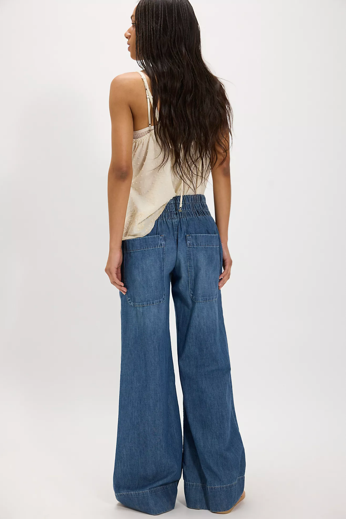 Breezy Denim Pull On Pant | Cobalt