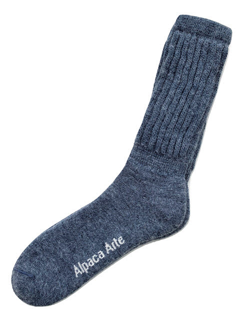 Solid Alpaca Sock | Denim