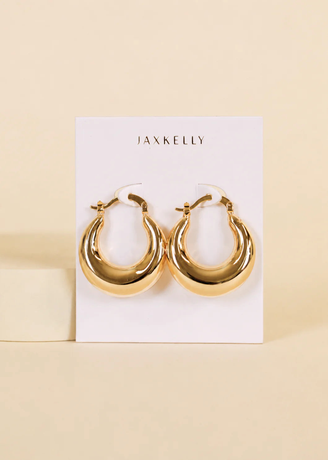 Sculptural Wide Hoop Earrings