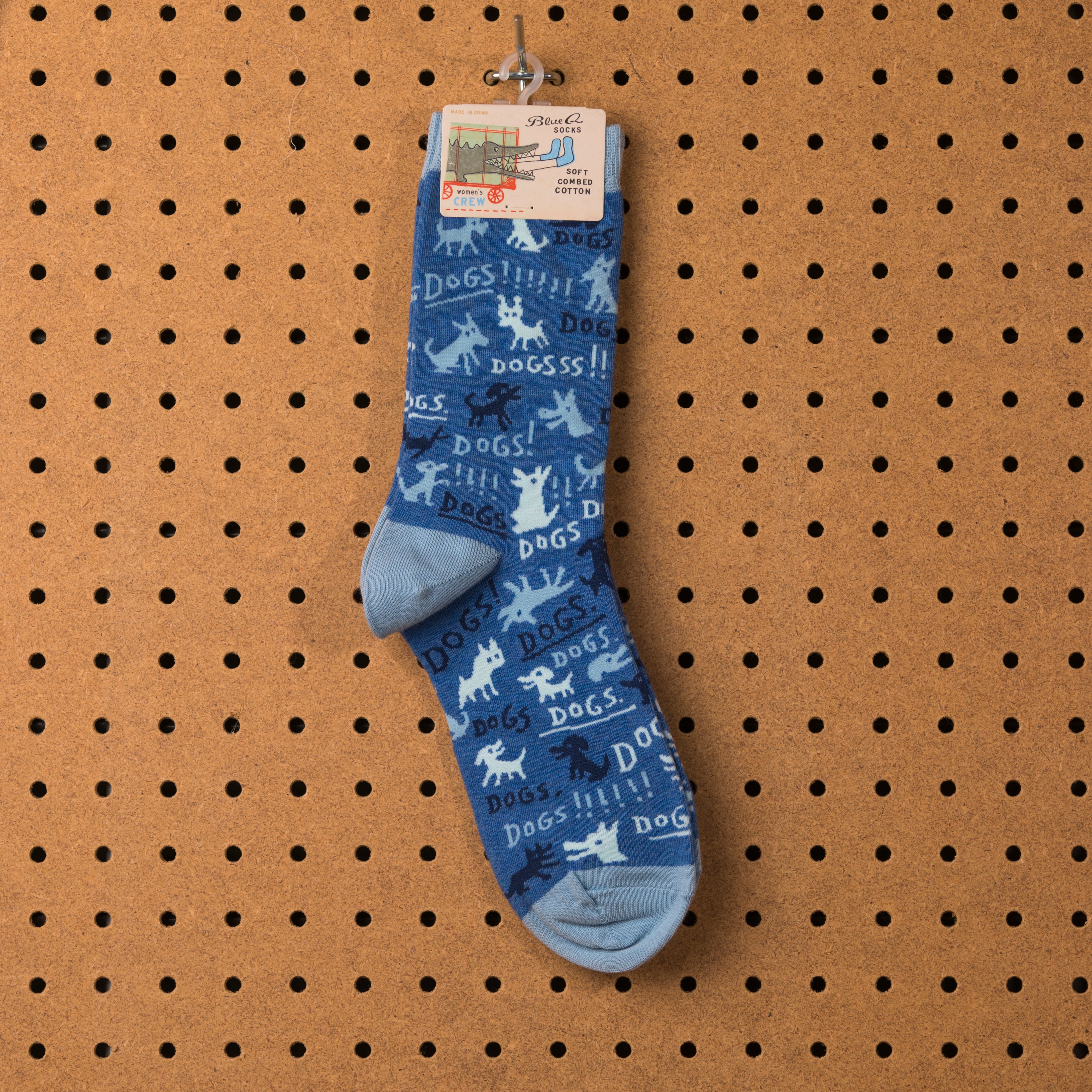 Blue Q Dogs! Socks - Women's Socks  - Women's Clothing Store - Women's Accessories - Ladies Boutique - O KOO RAN - Big Bear Lake California