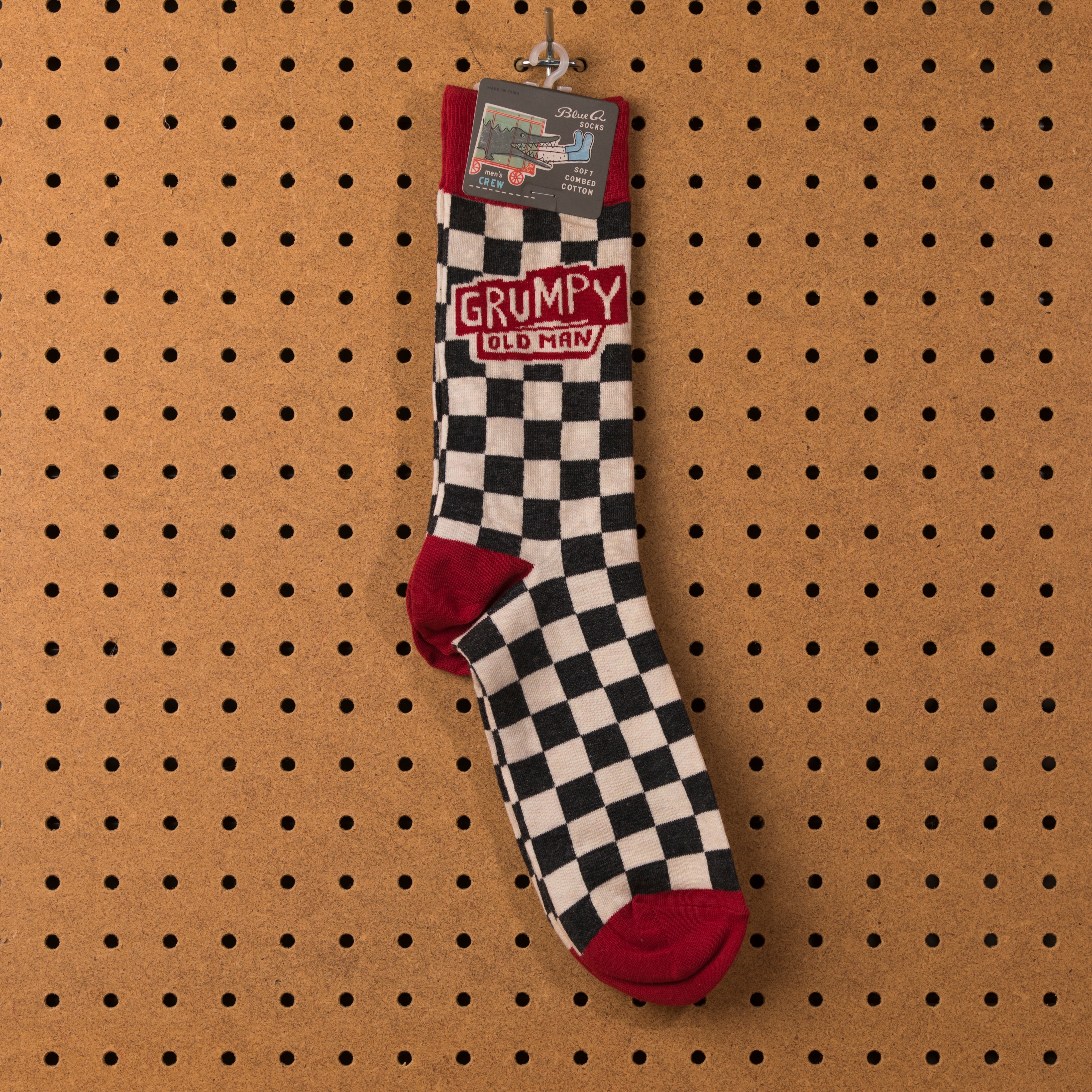 Blue Q Grumpy Old Man Socks -Men's Socks  - Women's Clothing Store - Women's Accessories - Ladies Boutique - O KOO RAN - Big Bear Lake California