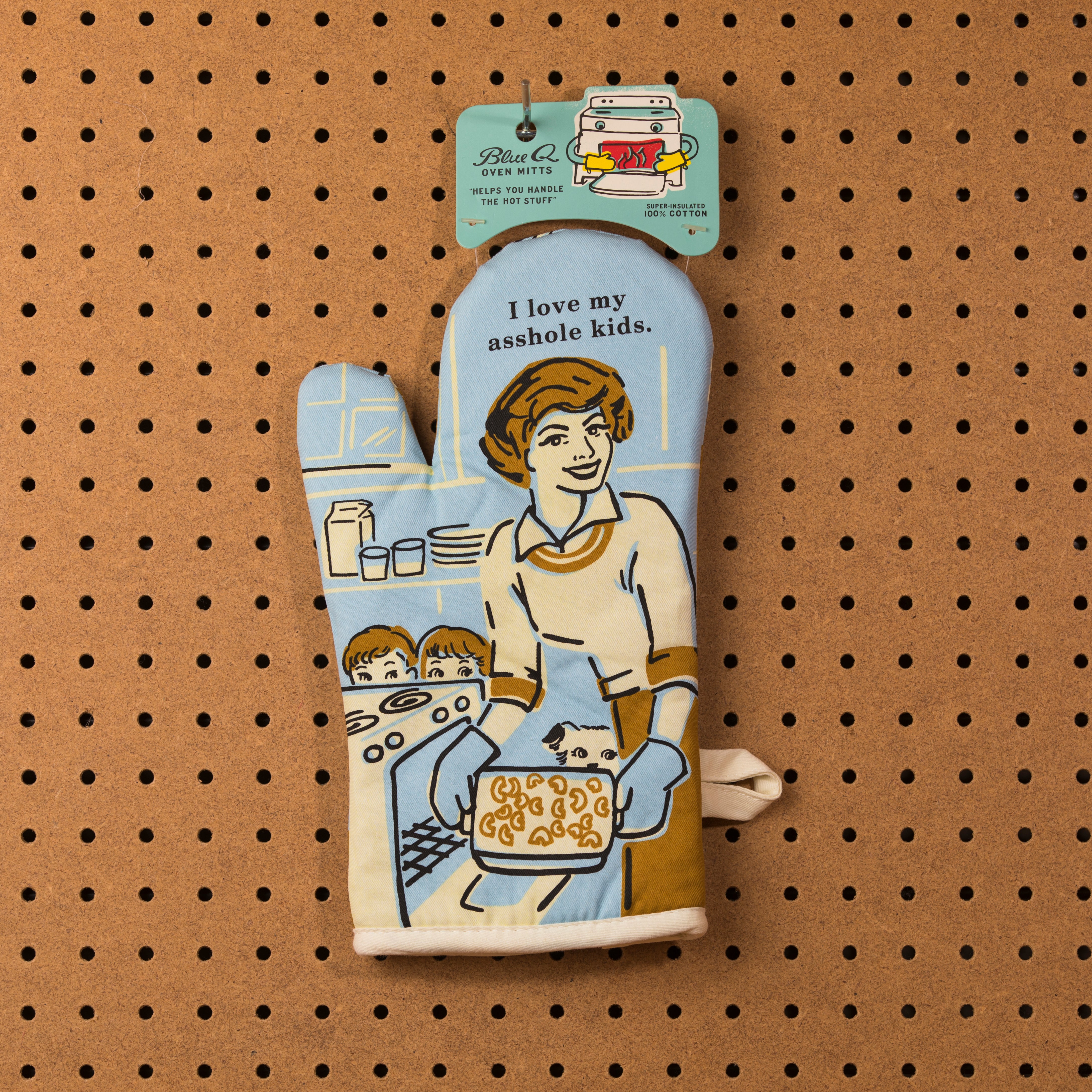 Blue Q I Love My Asshole Kids Oven Mitt - Oven Mitt - Funny Oven Mitts - Women's Clothing Store - Women's Accessories - Ladies Boutique - O KOO RAN - Big Bear Lake California