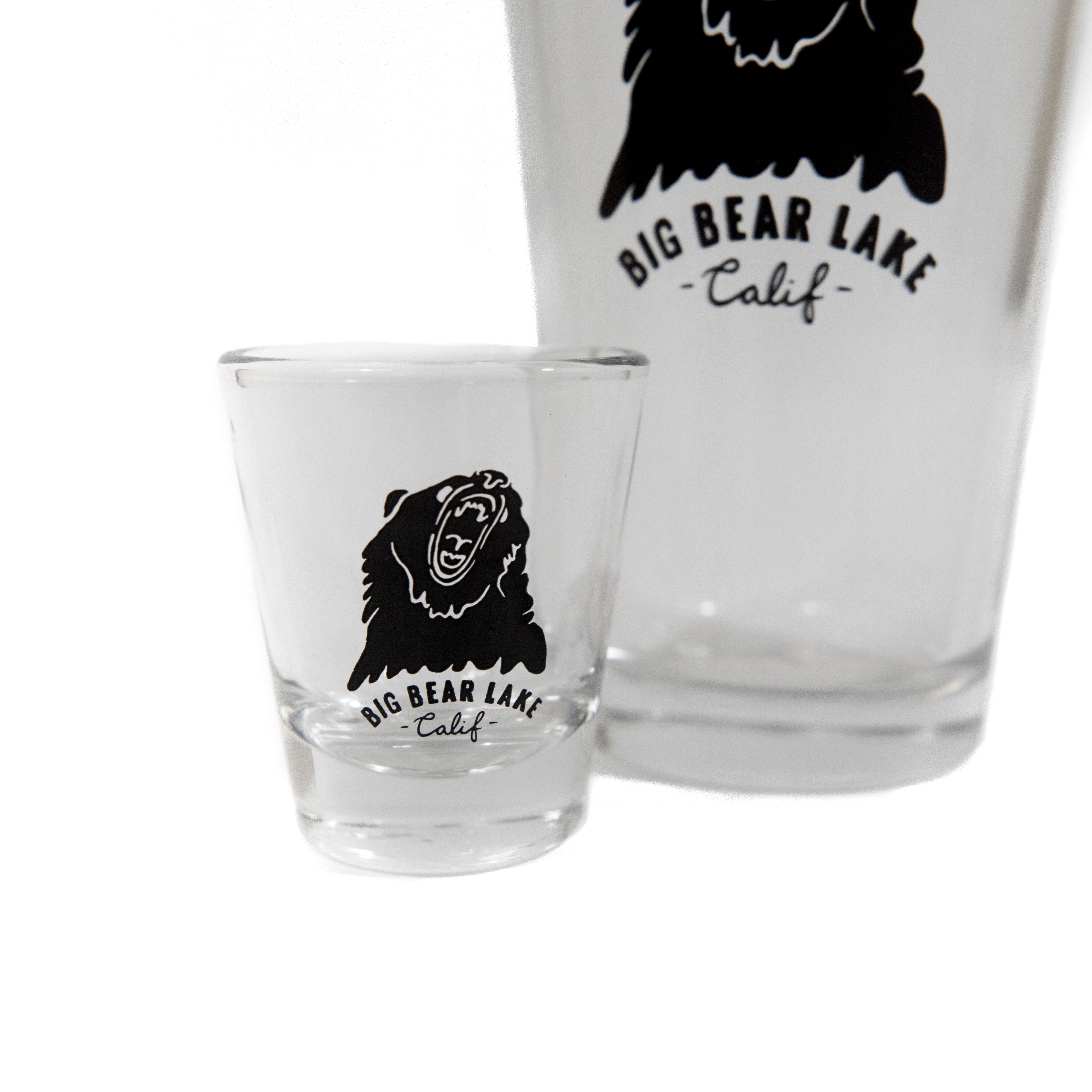 Big Bear Lake Shot Glass - Glassware - Custom Logo - Souvenir - Women's Clothing Store - Boutique - O KOO RAN - Big Bear Lake California