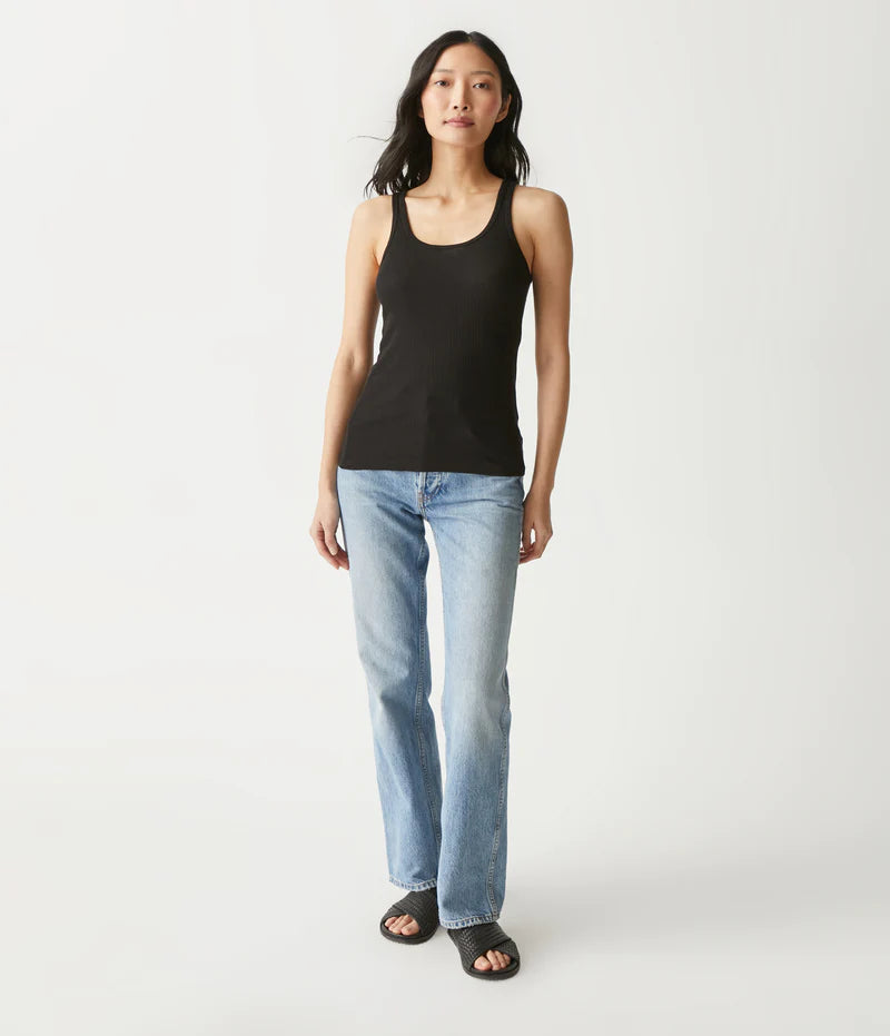Mia Boyfriend Tank | Black