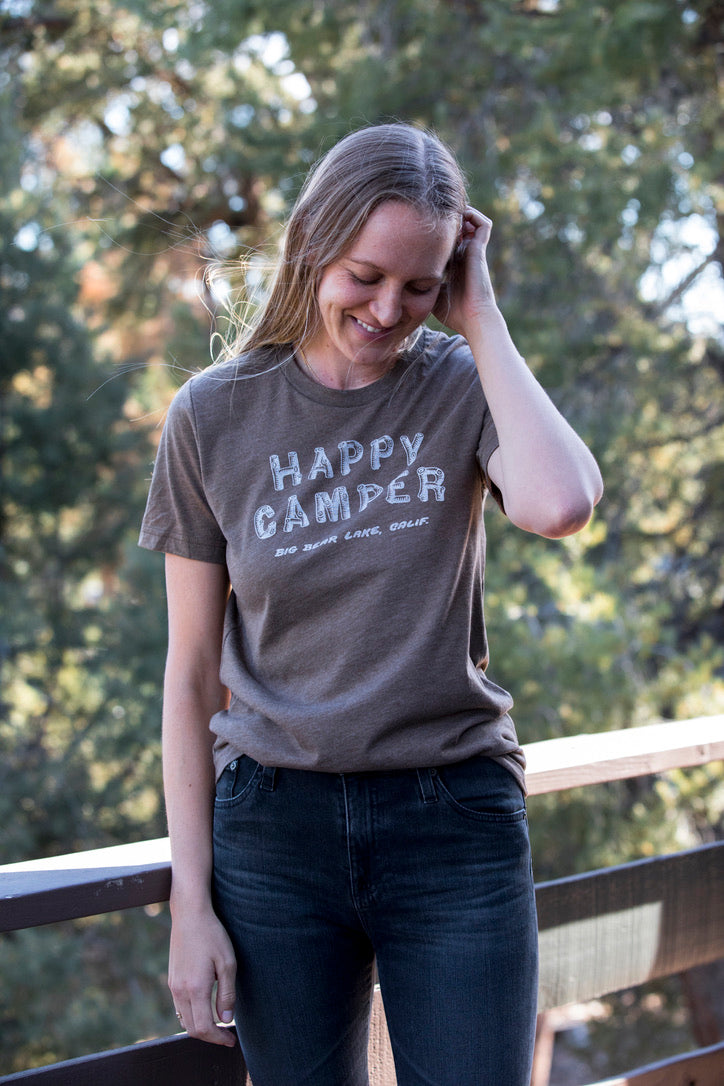 Big Bear Lake Happy Camper Unisex Tee