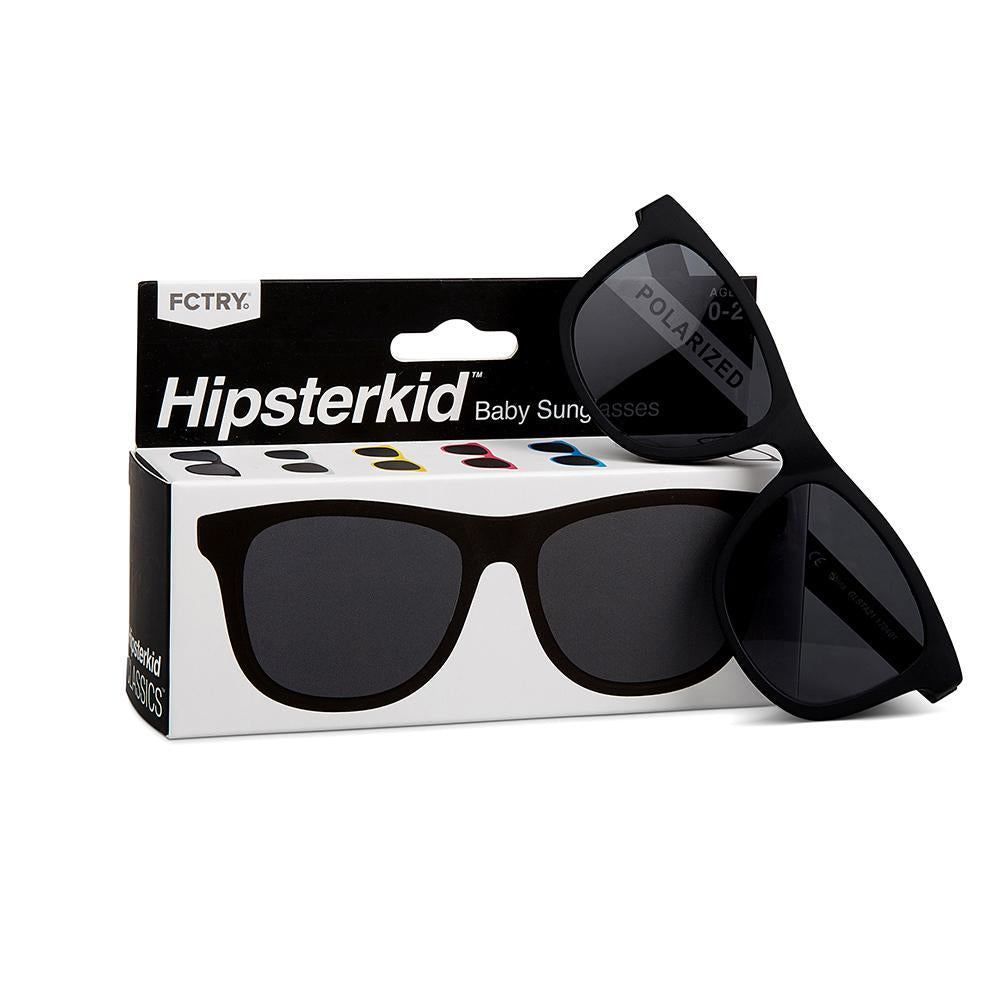 Hipsterkid Black Baby Sunglasses - Infant Glasses - Baby Glasses - Sunglasses - Baby Sunnies - Children's Clothing Store - Kid's Store - Baby Store - Camp Crib - Big Bear Lake California