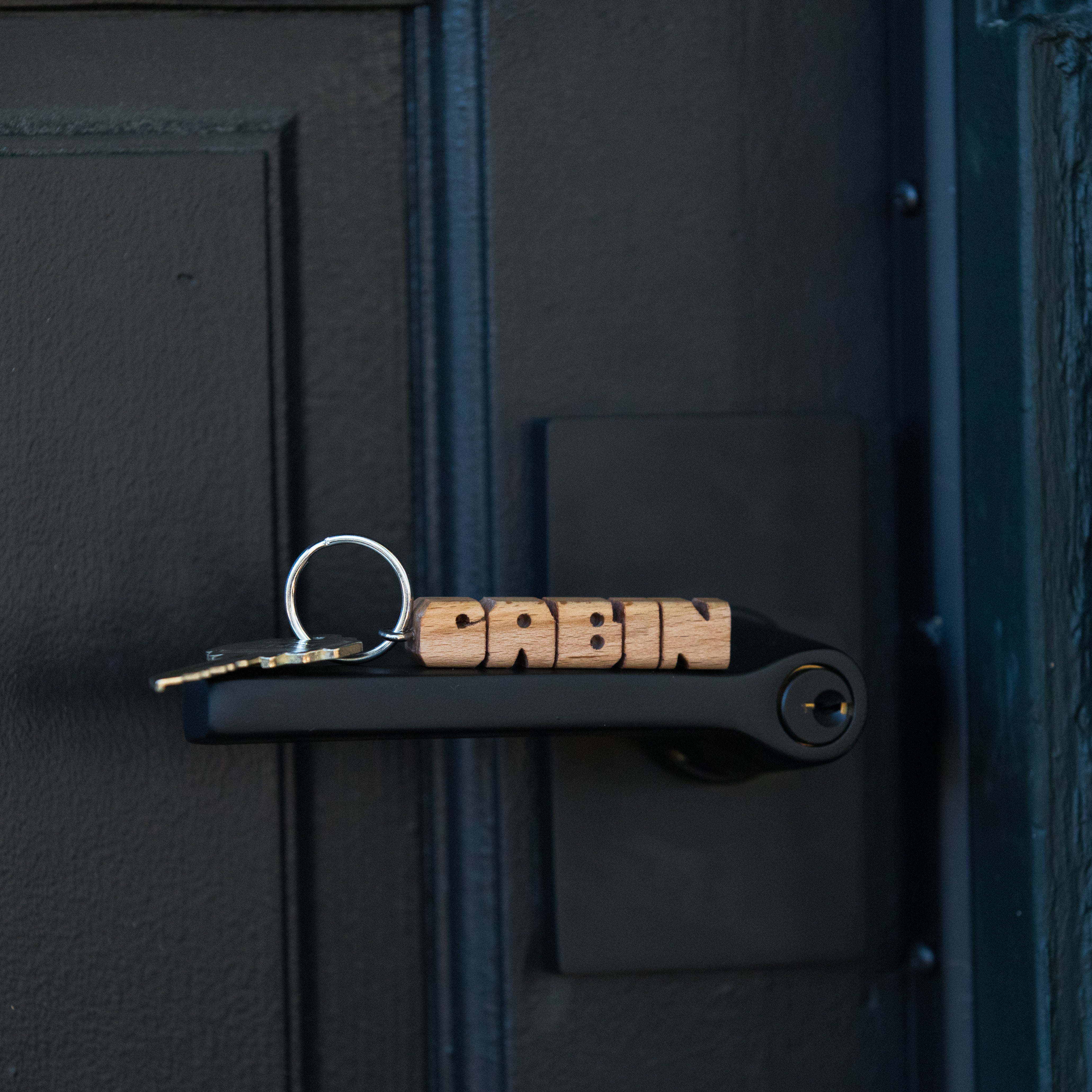 Wooden Cabin Keychain