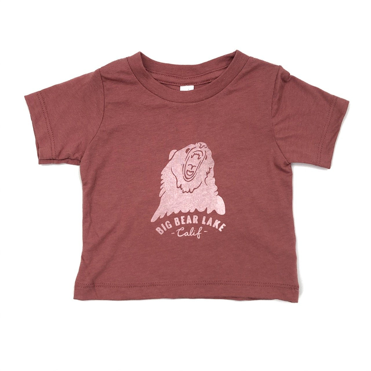 Big Bear Lake Mauve Toddler Tee - Toddler Shirt - Kid's Shirt - Children's Clothes - Big Bear Tee - Big Bear Lake Tee - Children's Clothing Store - Baby Store - Camp Crib - O KOO RAN - Big Bear Lake California