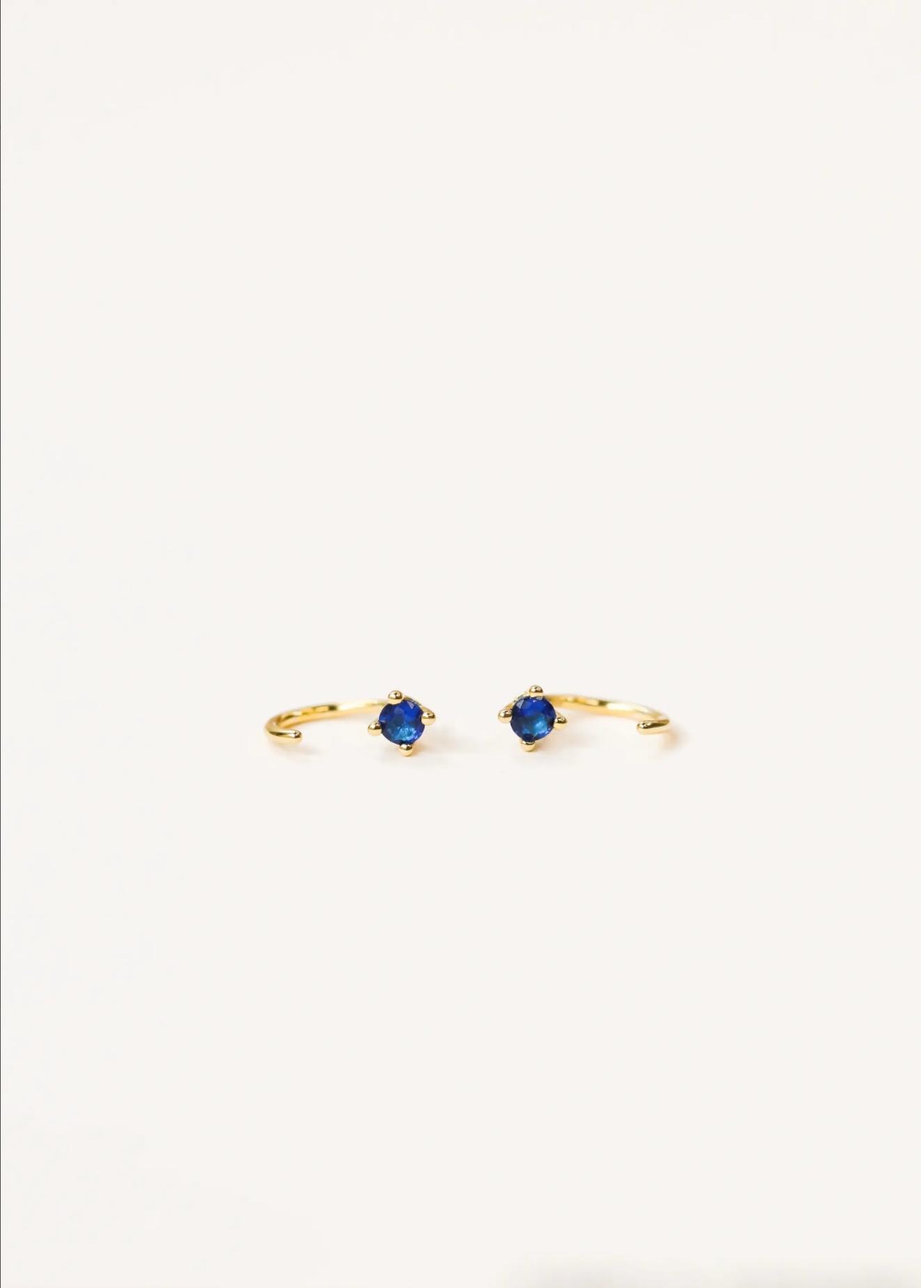 Sapphire Huggie Earrings