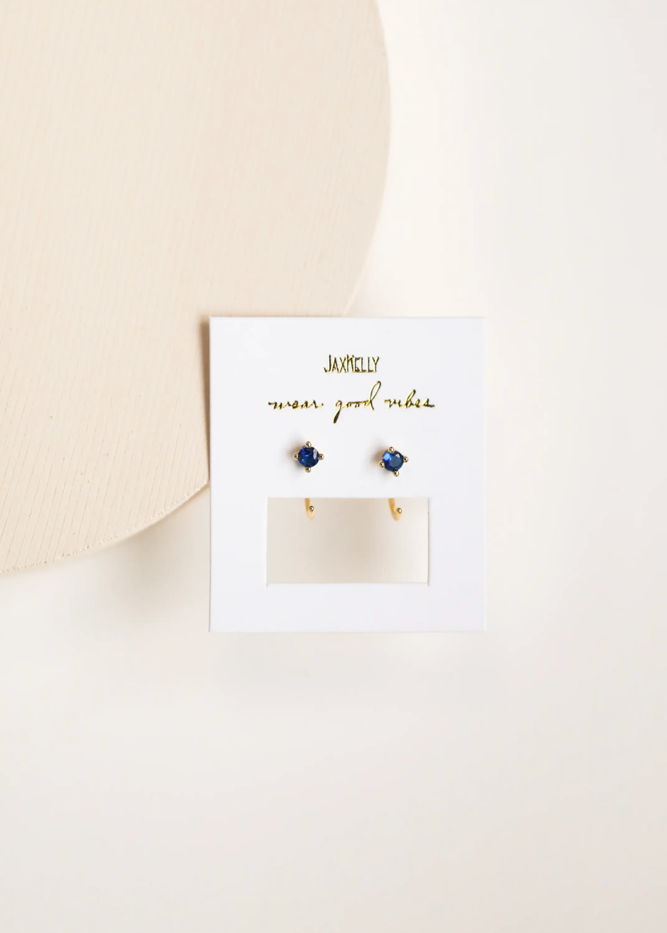 Sapphire Huggie Earrings