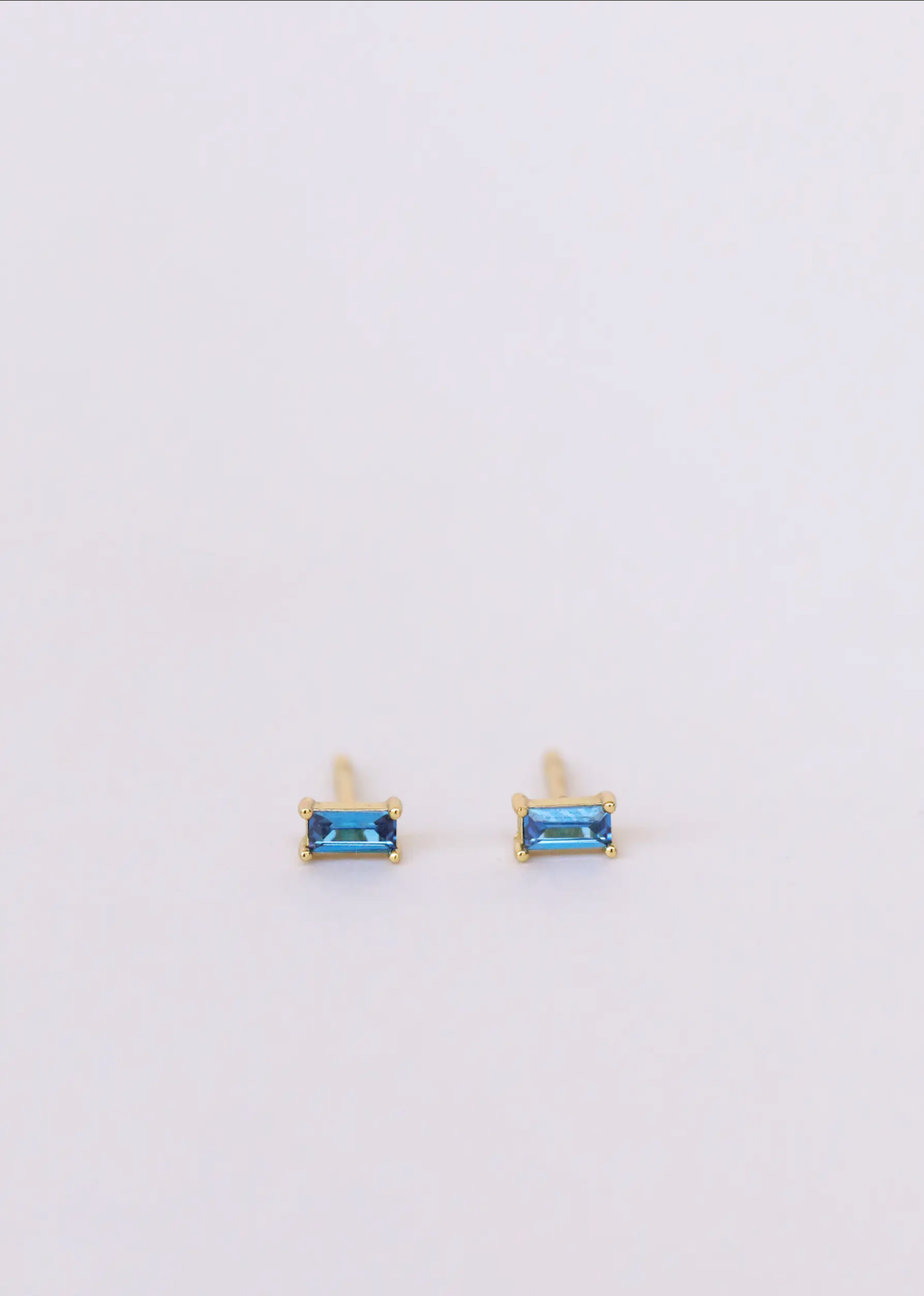 Sapphire Baguette Earrings