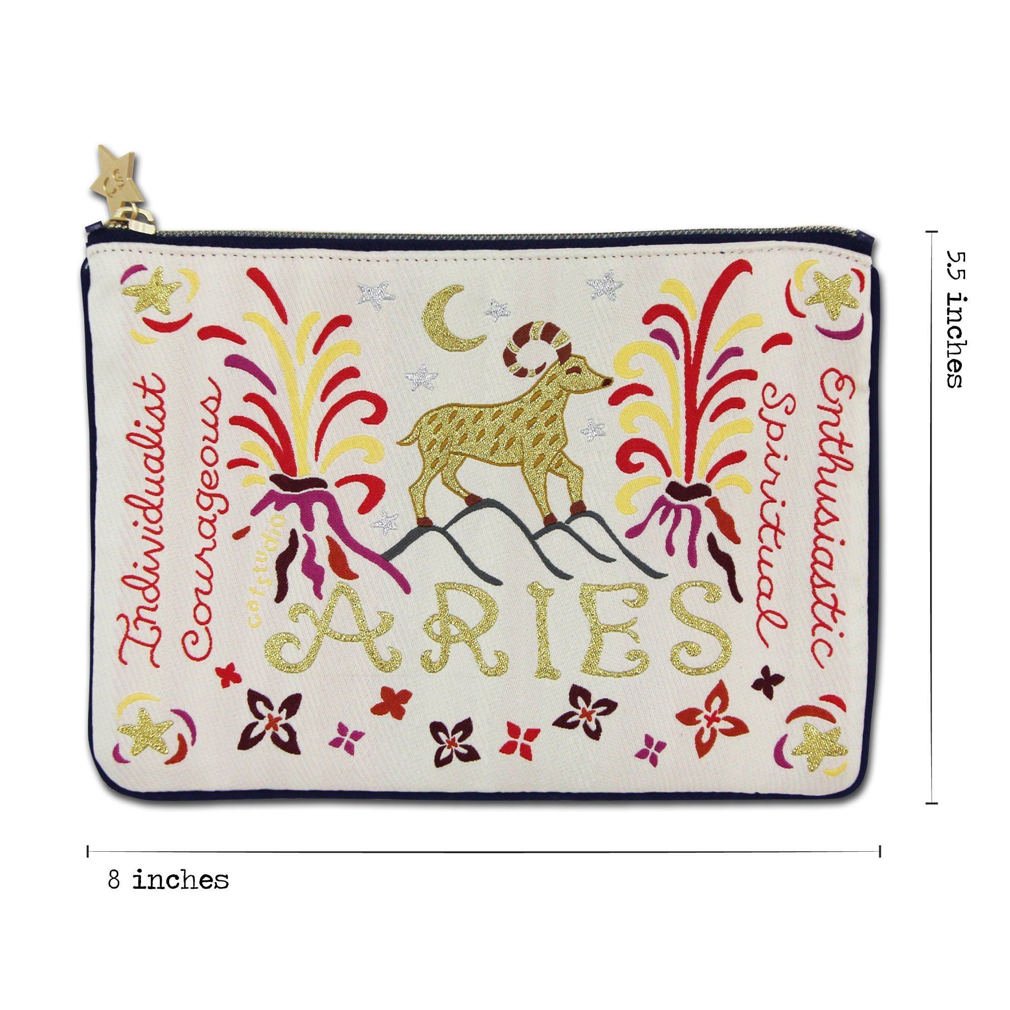 Aries Astrology Zip Pouch
