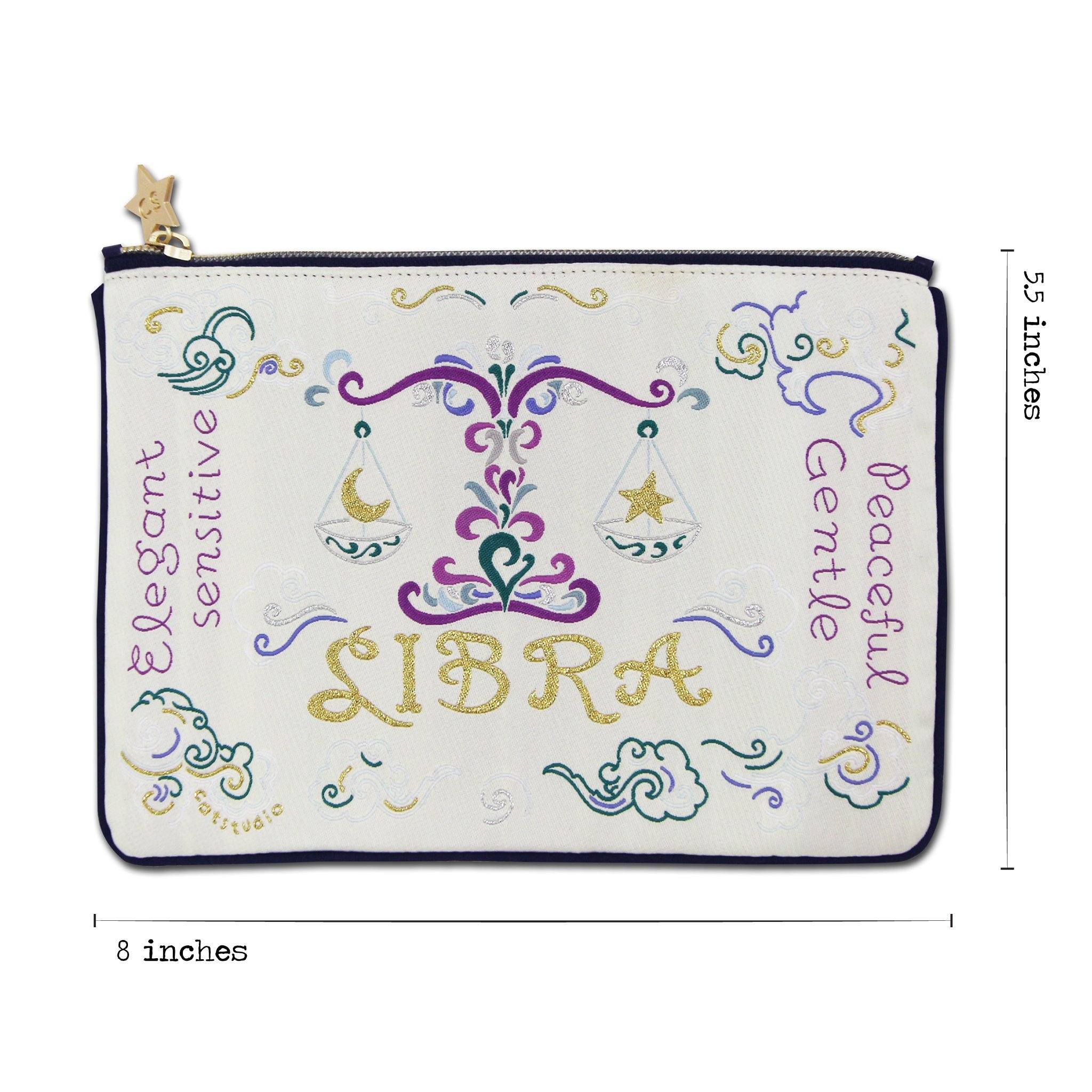 Libra Astrology Zip Pouch