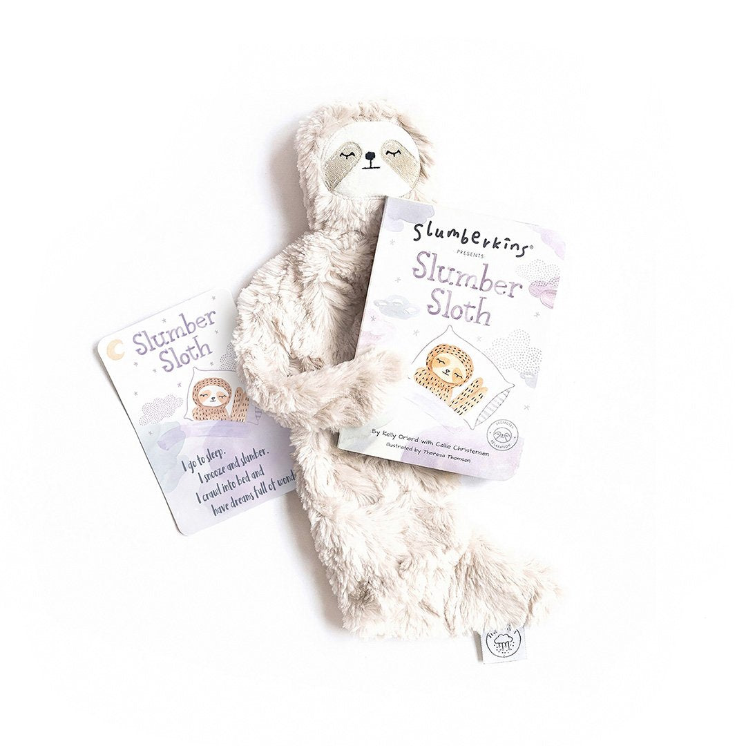 Slumberkins Hazel Sloth Snuggler Bundle - Baby Stuffed Animal - Security Blanket - Children's Boutique - Baby Clothing Store - Camp Crib - Big Bear Lake California