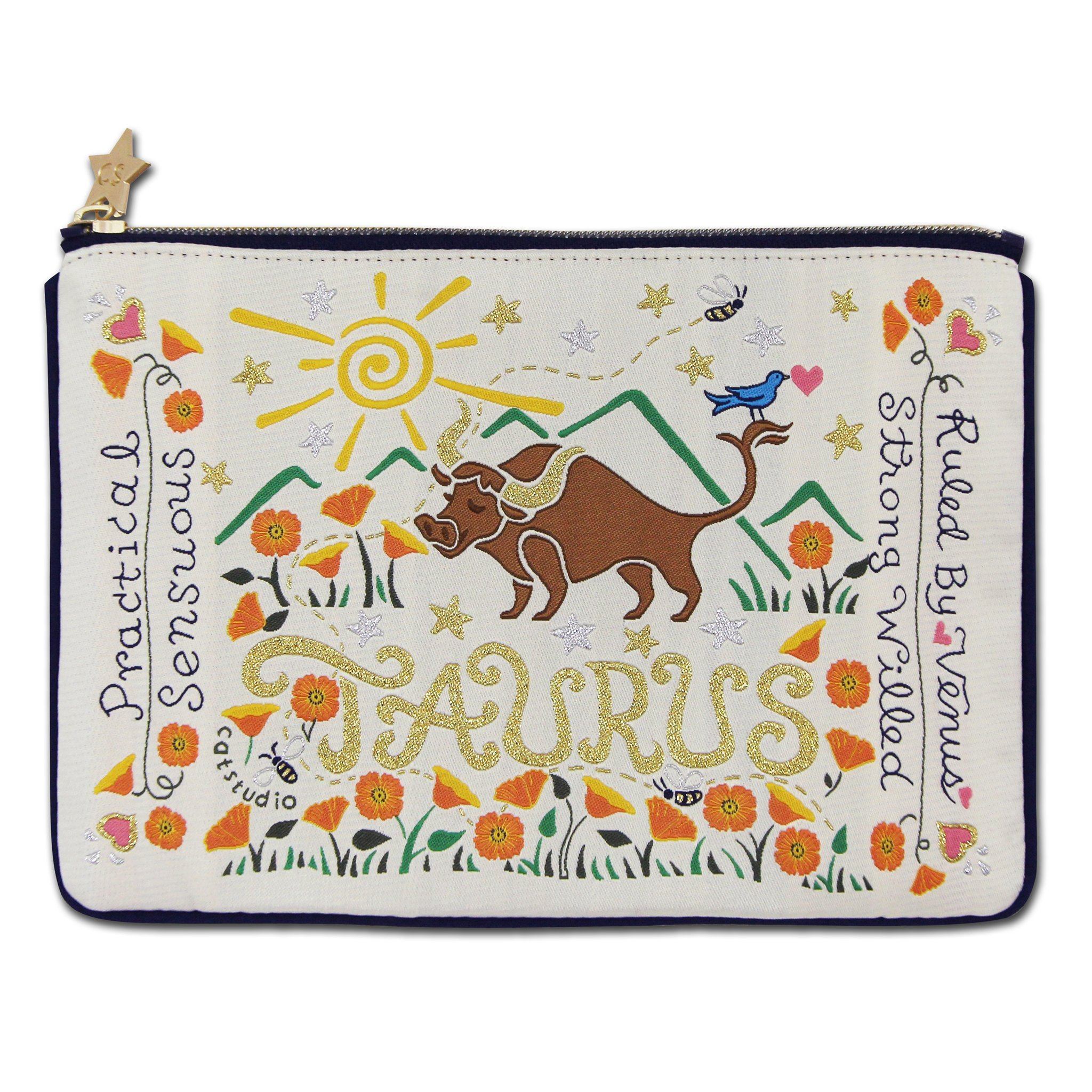 Taurus Astrology Zip Pouch