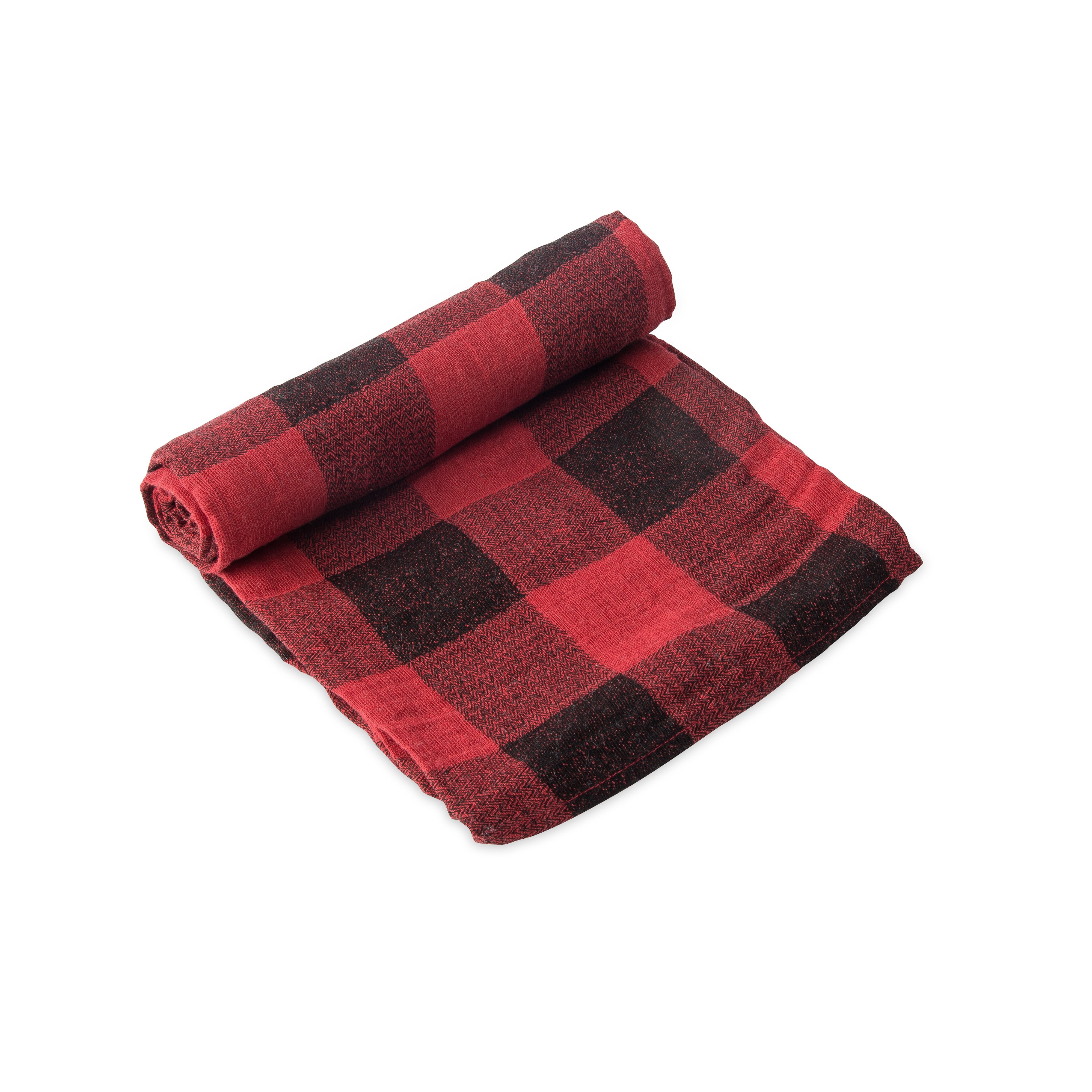 Little Unicorn Cotton Swaddle - Red Plaid Swaddle - Swaddle - Children’s Clothing Store - Toddler Store - Baby Clothing Store - Camp Crib - Big Bear Lake California - Big Bear