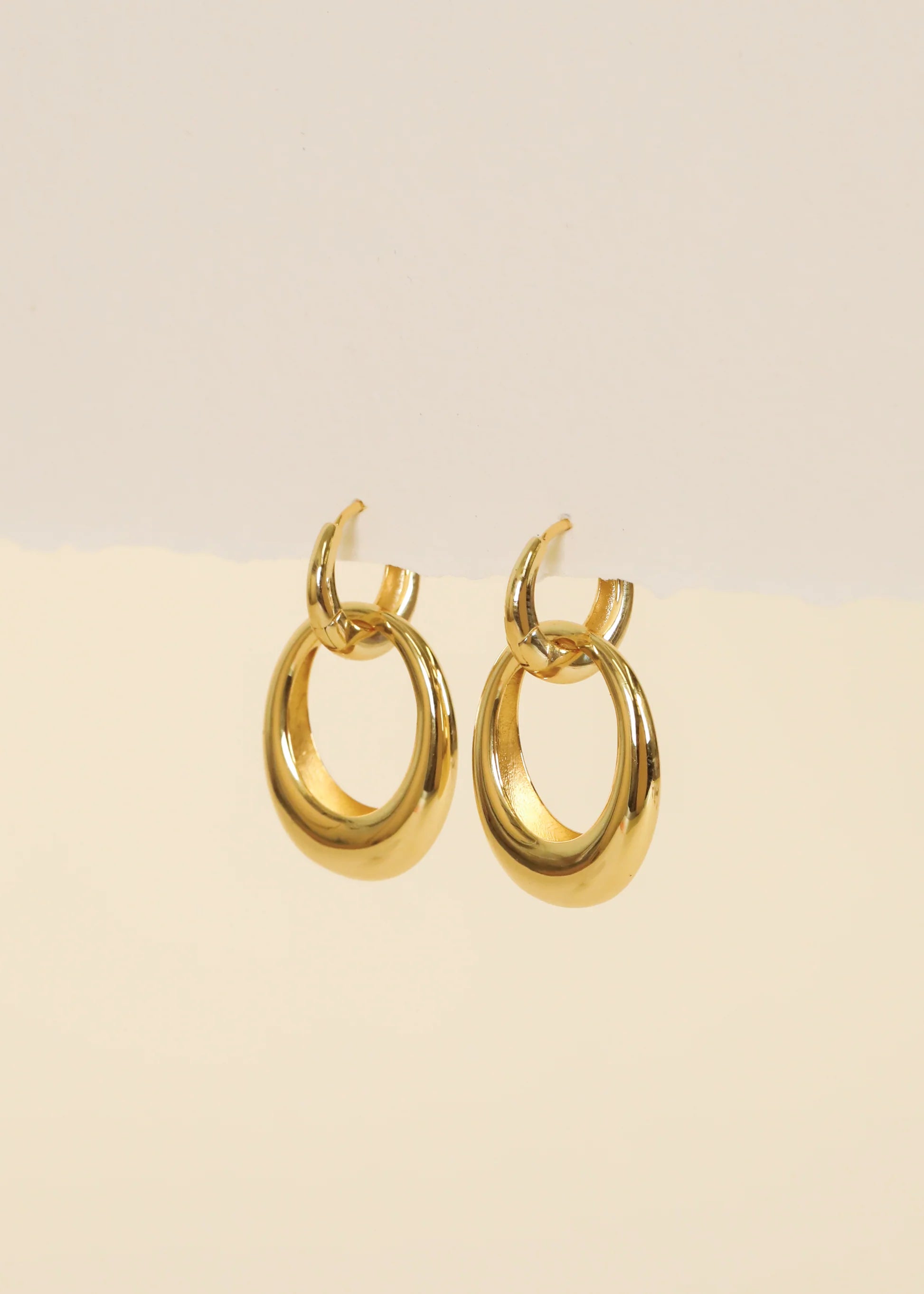 Coupled Hoop Earrings