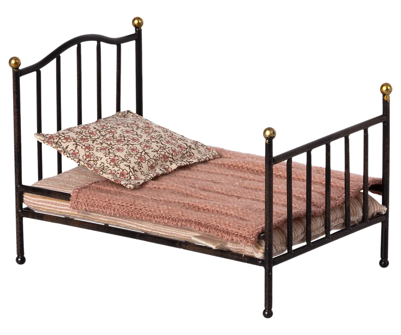 Vintage Bed, Mouse - Anthracite