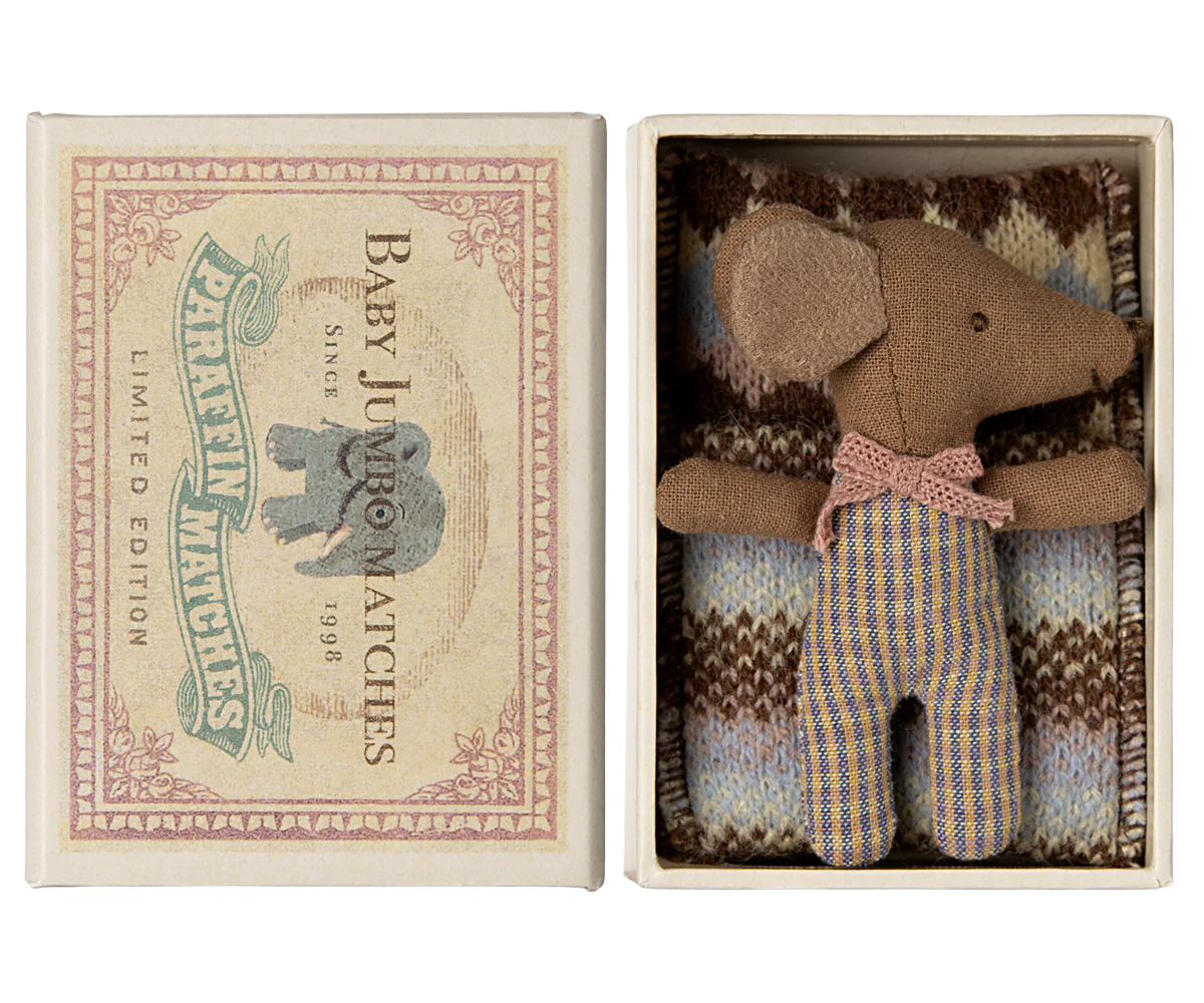 Sleepy Wakey Baby Mouse in Matchbox - Rose 2024 (3y+)