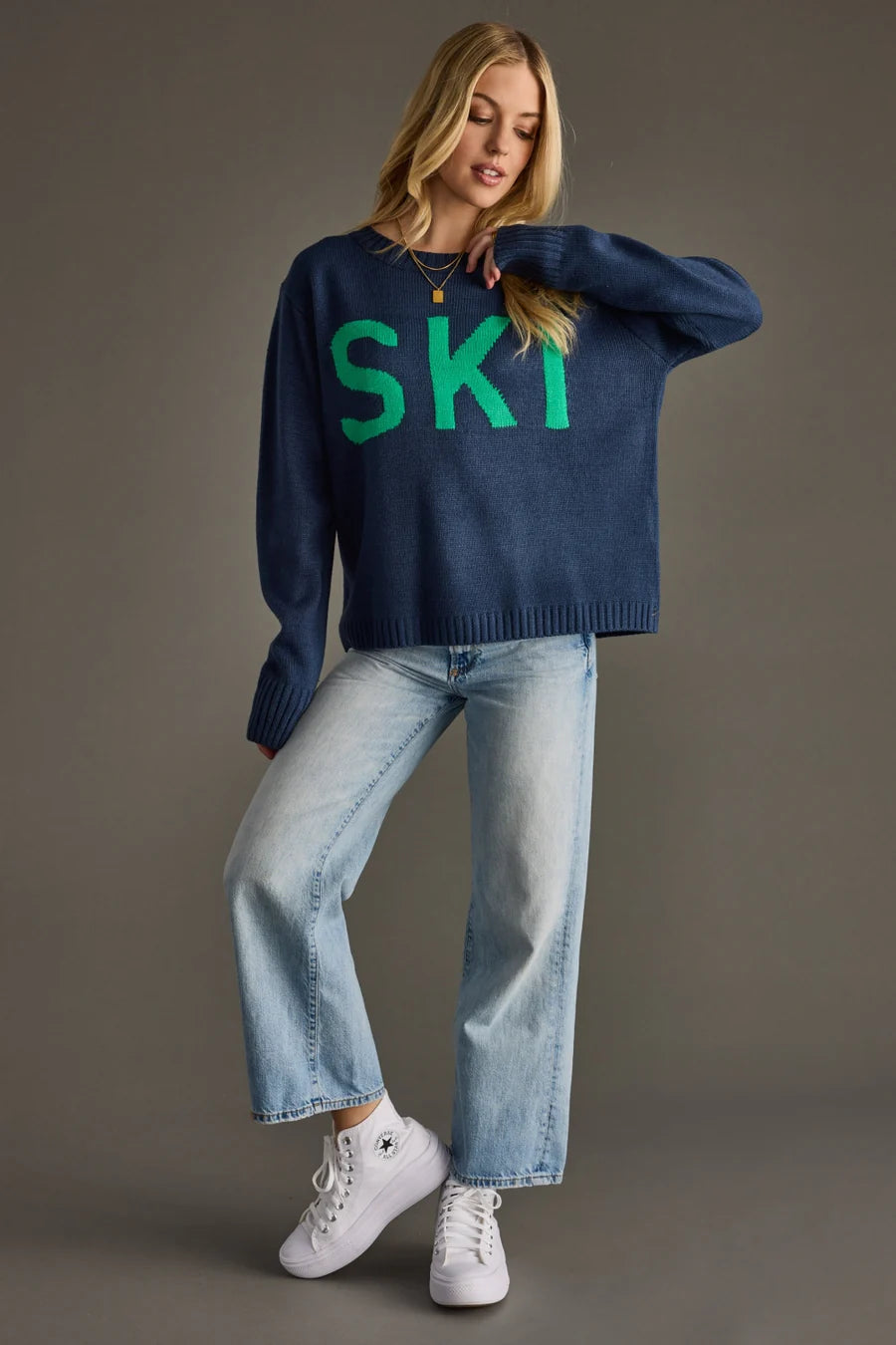 Ski Sweater | Blue & Green