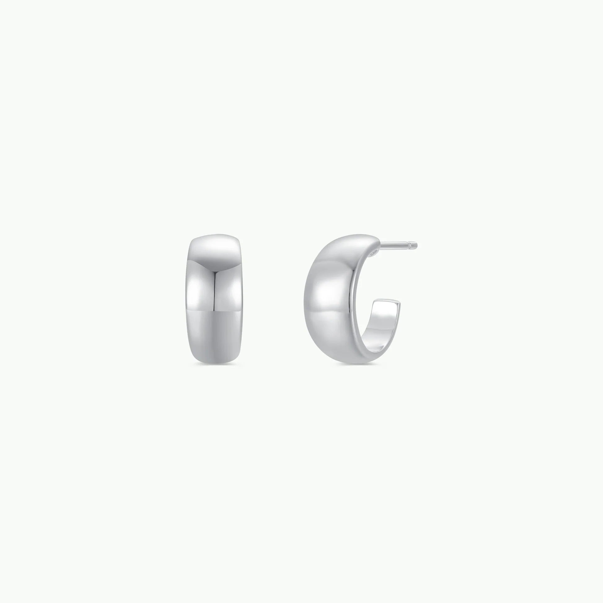 Wide Hoop - Silver