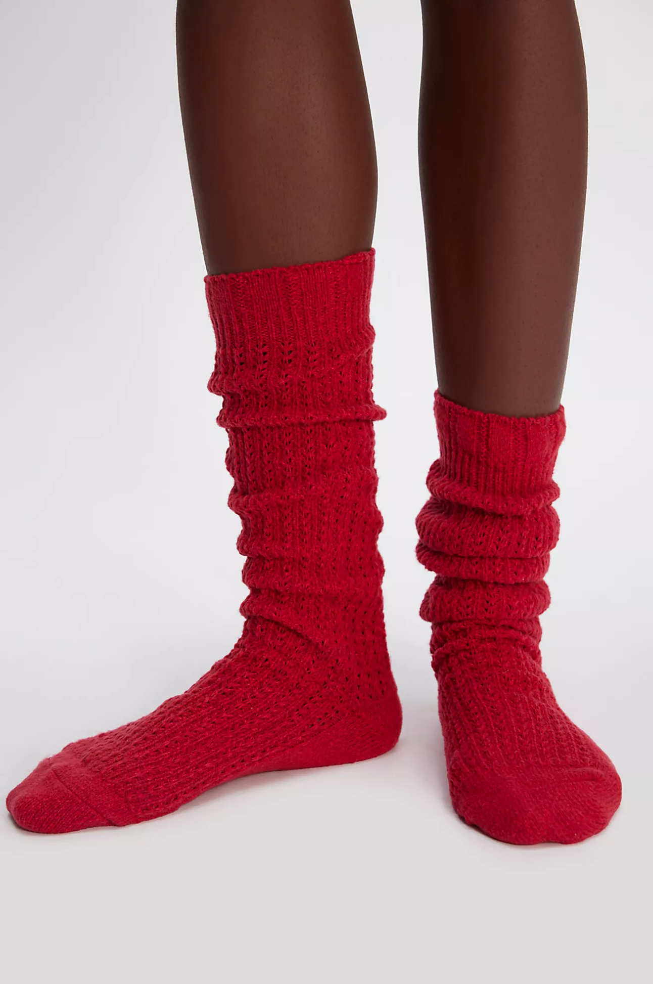 Staple Slouch Socks | Poppy