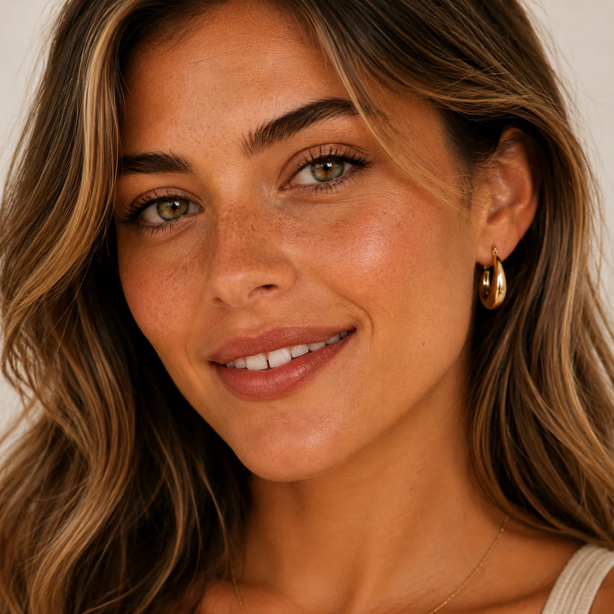 Sculptural Wide Hoop Earrings