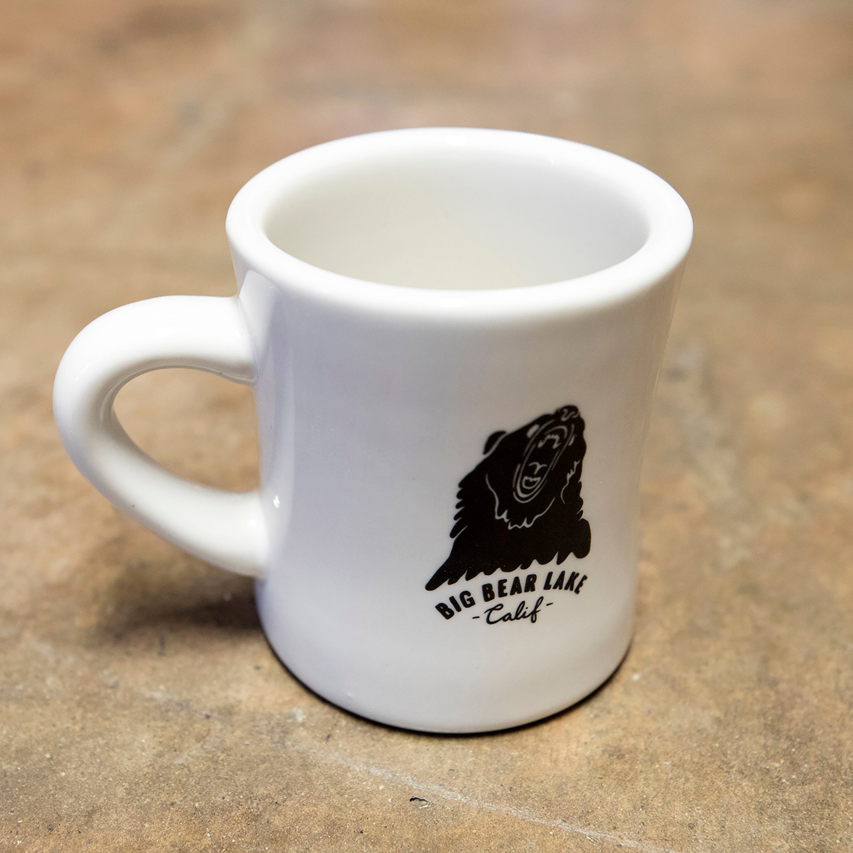 Big Bear Lake Diner Mug - Custom Logo Coffee Mug - Glassware - Custom Made - Old School - Women's Clothing Store - Boutique - O KOO RAN - Big Bear Lake California