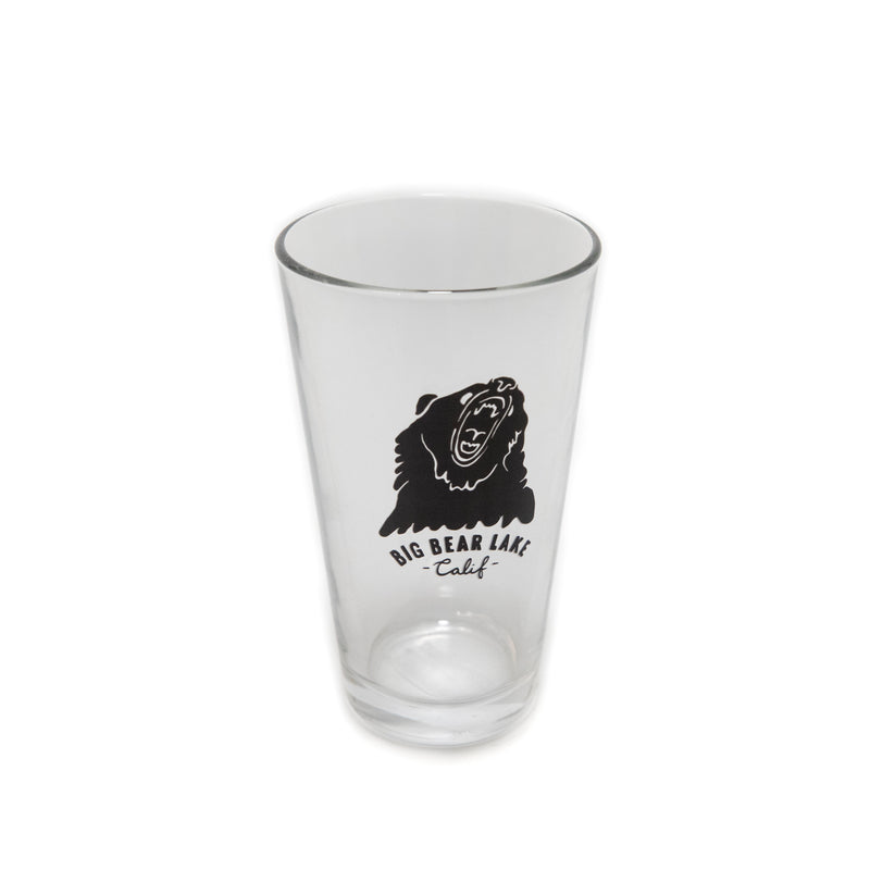 Big Bear Lake Pint Glass - Custom Logo Glassware - Custom Made - Big Bear Souvenir - Cup - Women's Clothing Store - Boutique - O KOO RAN - Big Bear Lake California