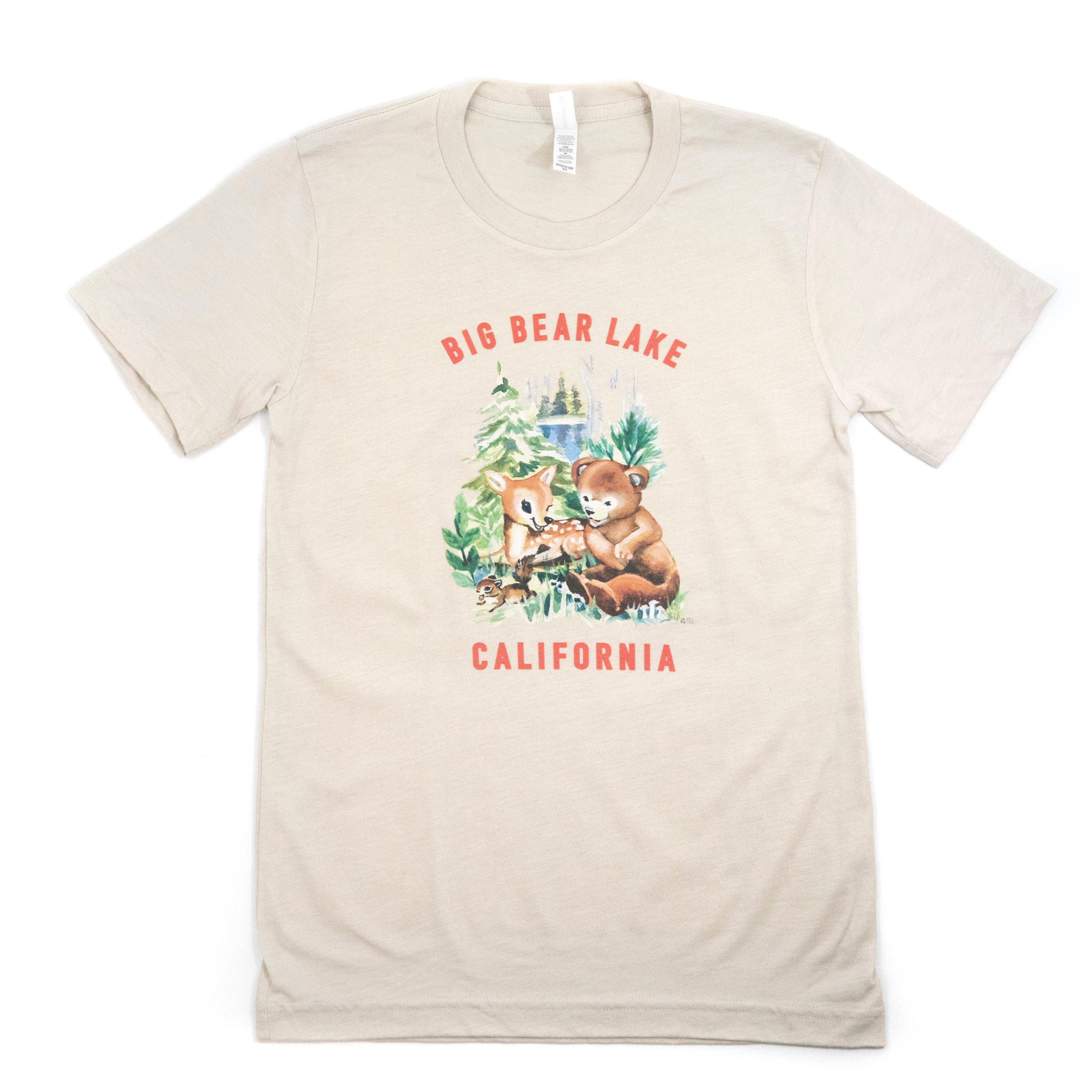 Big Bear Lake Forest Babies Tee - Custom Logo - Souvenir Item - Hand Drawn Logo - Unisex T-Shirt - Women's Clothing Store - Boutique - O KOO RAN - Big Bear Lake California