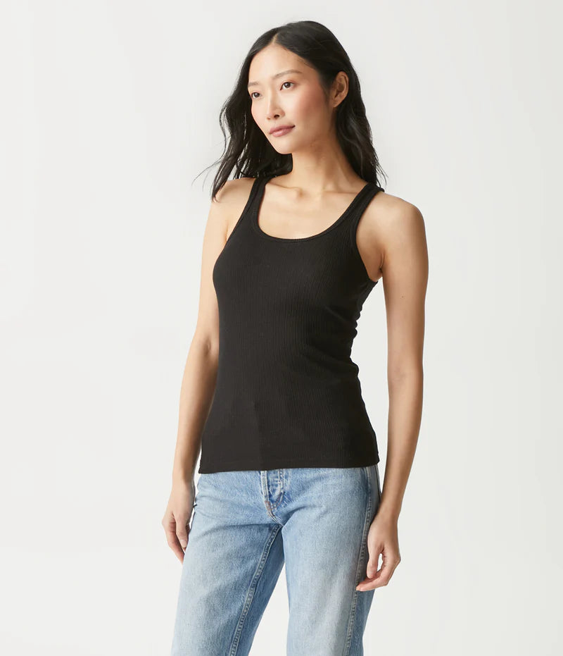 Mia Boyfriend Tank | Black