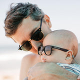 Hipsterkid Black Baby Sunglasses - Infant Glasses - Baby Glasses - Sunglasses - Baby Sunnies - Children's Clothing Store - Kid's Store - Baby Store - Camp Crib - Big Bear Lake California