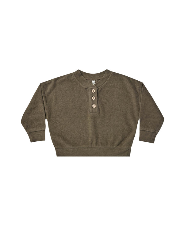 Henley Sweatshirt | Army