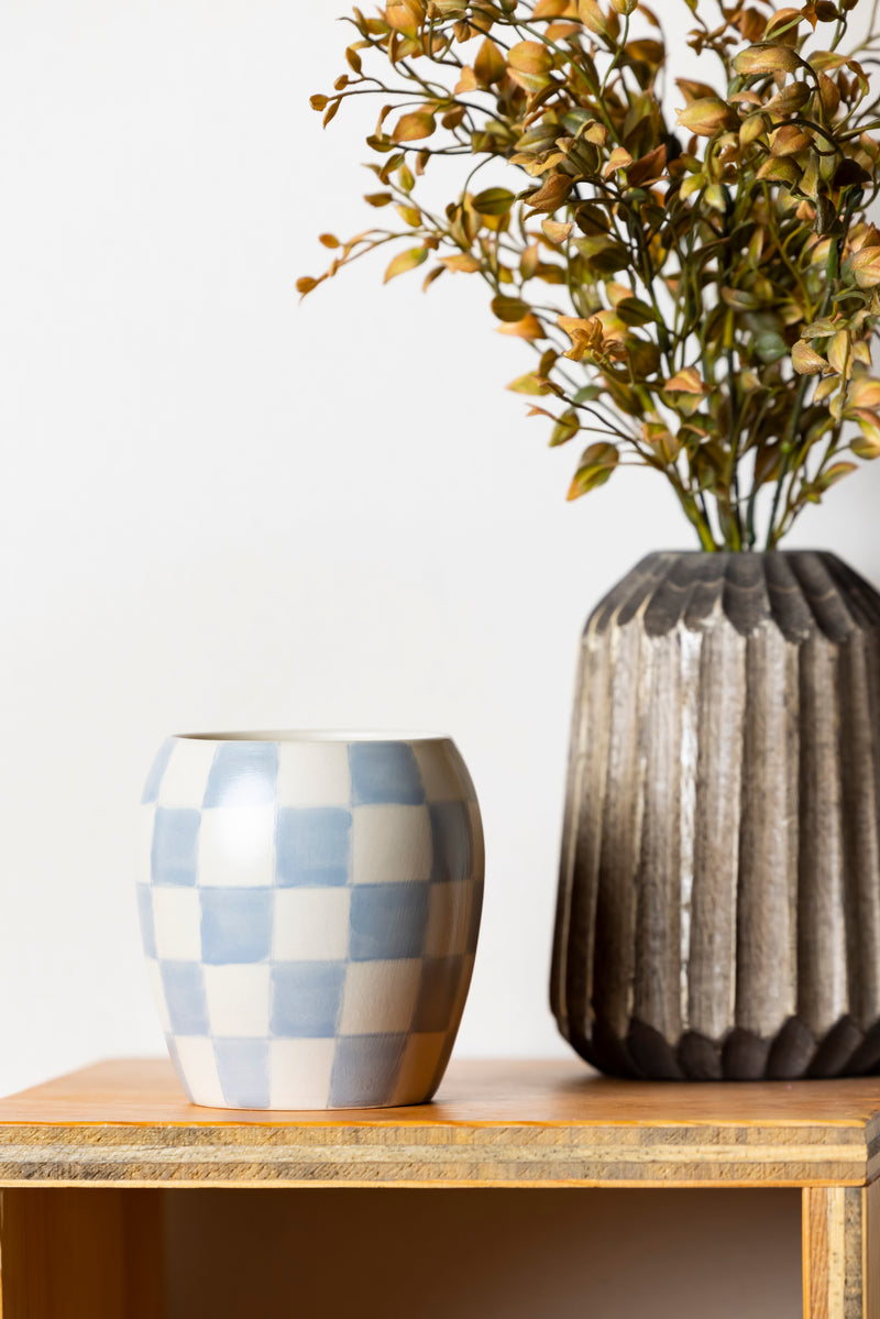 Cotton + Teak Checkmate Candle