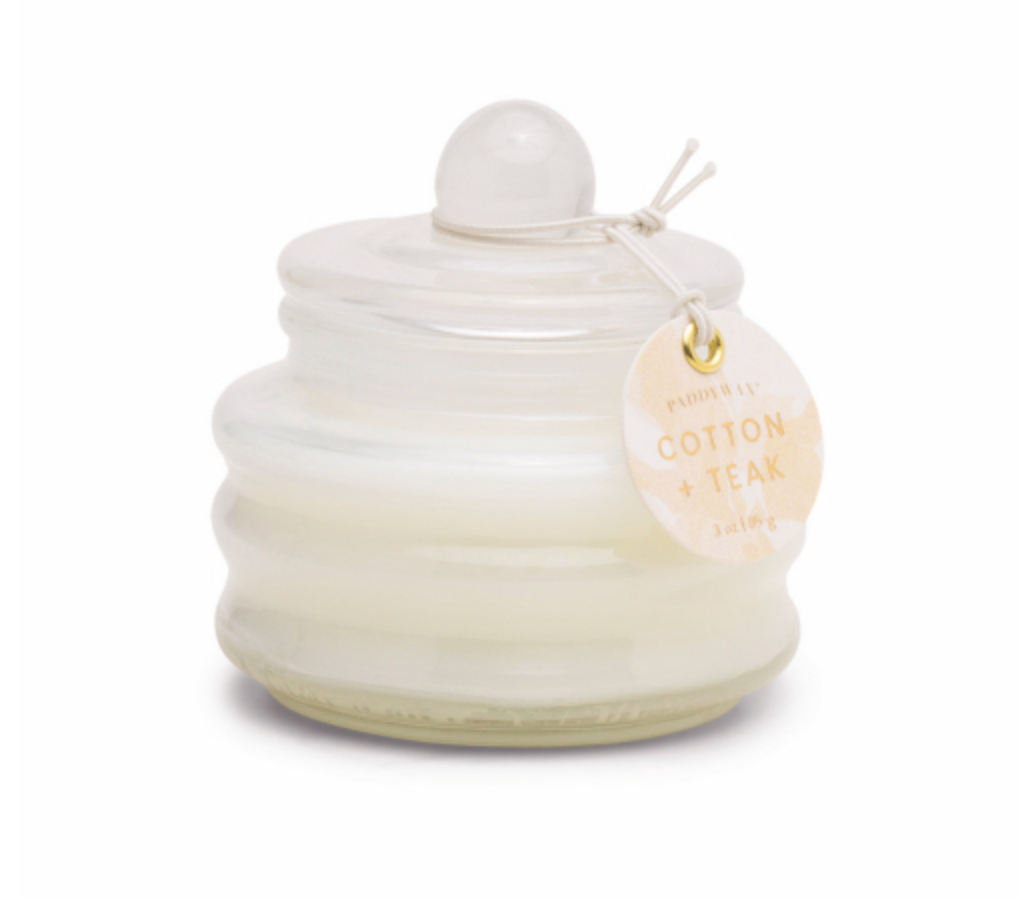 Cotton + Teak Beam Candle