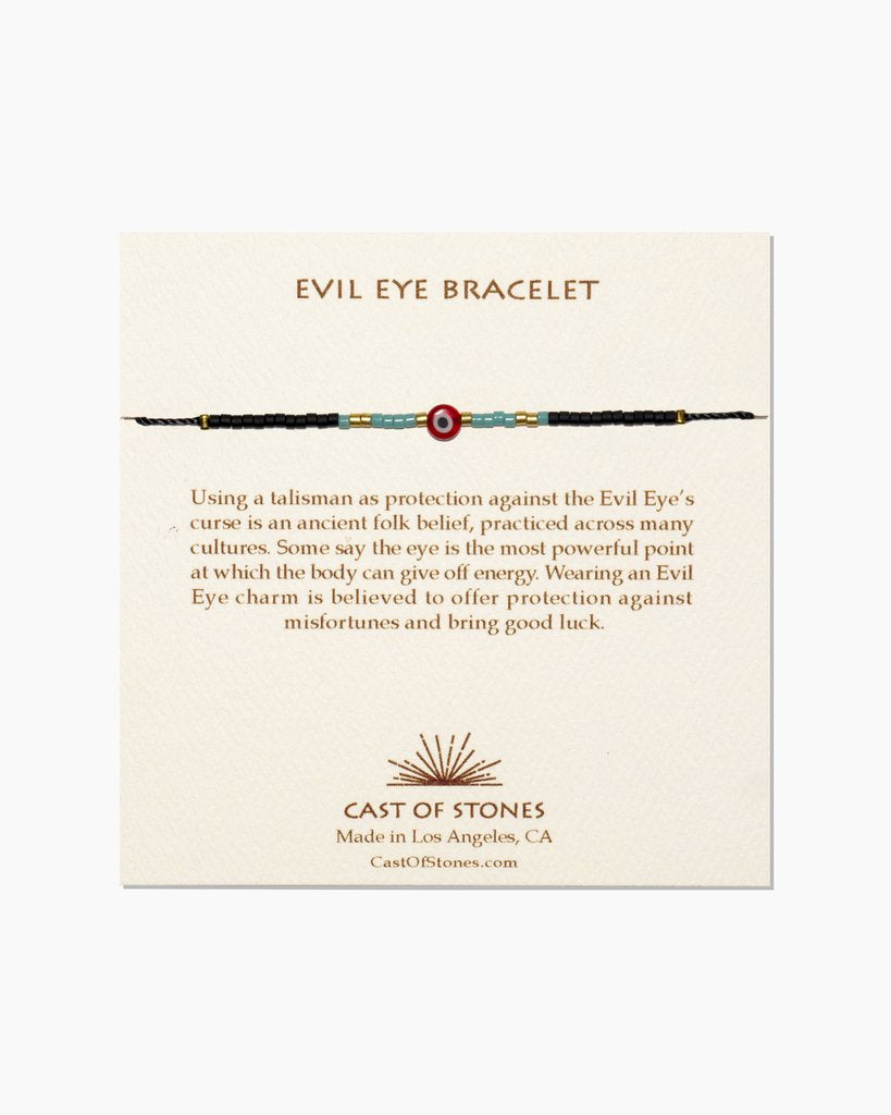 Cast of Stones Evil Eye Bracelet Red with Turquoise - Bracelet - Jewelry - Evil Eye - Women's Clothing Store - Women's Accessories - Ladies Boutique - O KOO RAN - Big Bear Lake California
