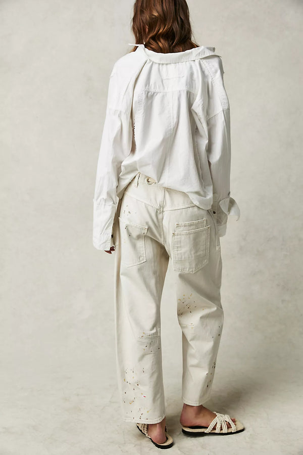 Moxie Barrel Jeans | White