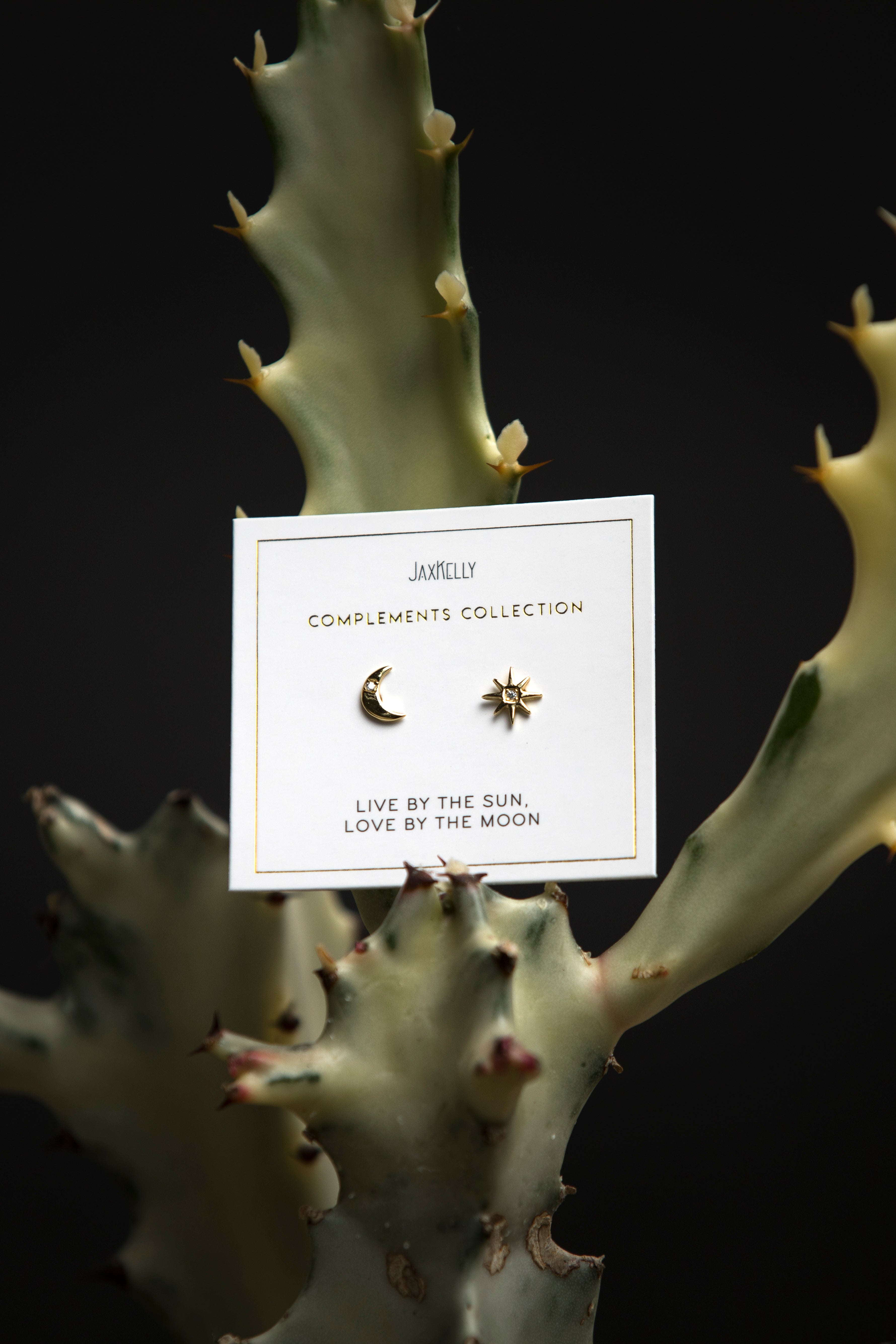 JaxKelly Sun + Moon Earrings - Jewelry - Women's Clothing Store - Ladies Boutique - Accessories - O KOO RAN - Big Bear Lake California