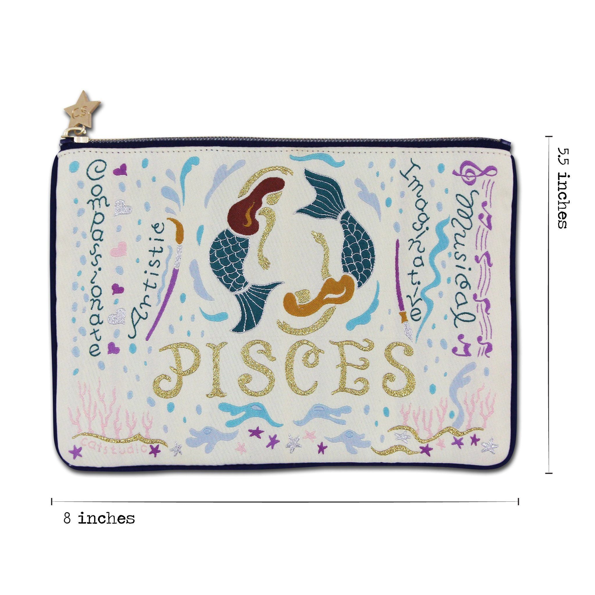 Pisces Astrology Zip Pouch