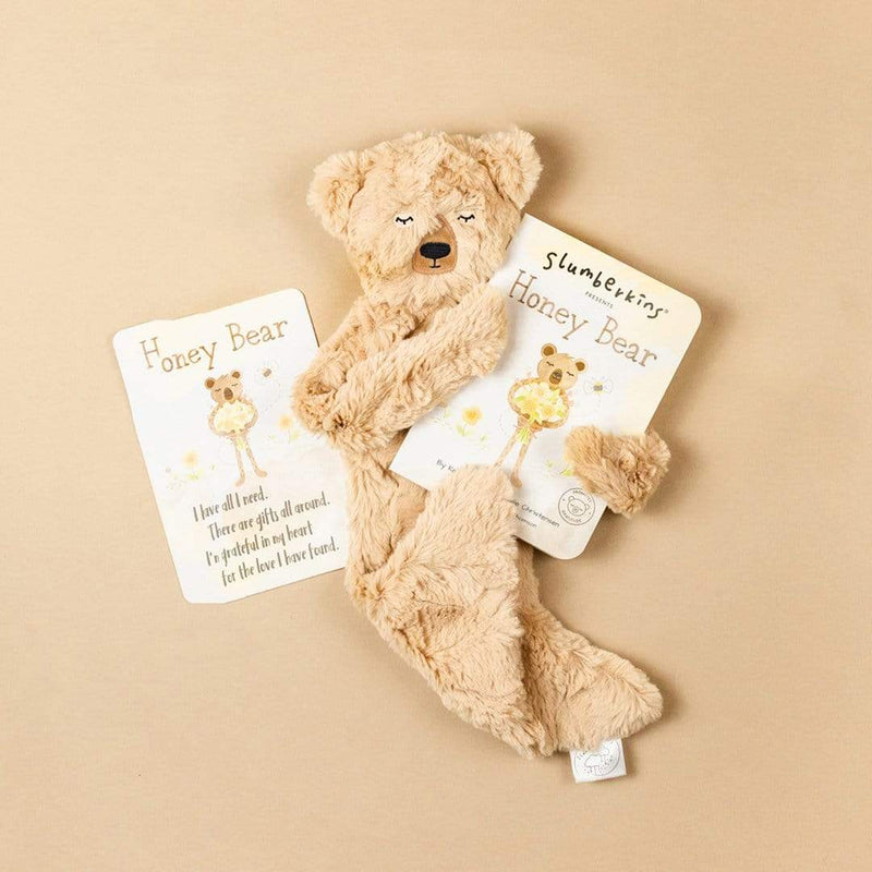 Slumberkins Honey Bear Snuggler Bundle - Baby Stuffed Animal - Security Blanket - Children's Boutique - Baby Clothing Store - Camp Crib - Big Bear Lake California